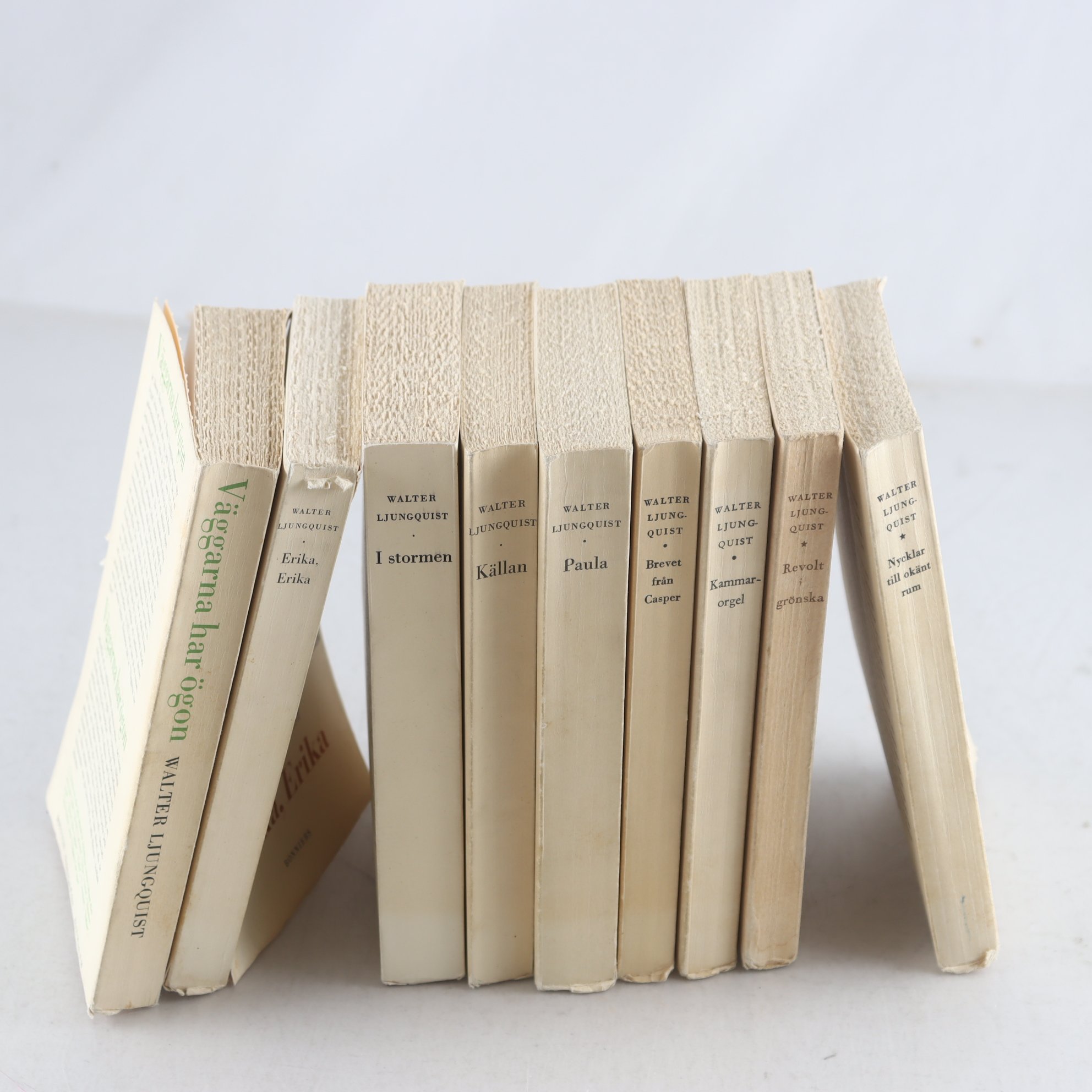 Walter Ljungquist, bokpaket med 9 volymer. Samfraktas ej