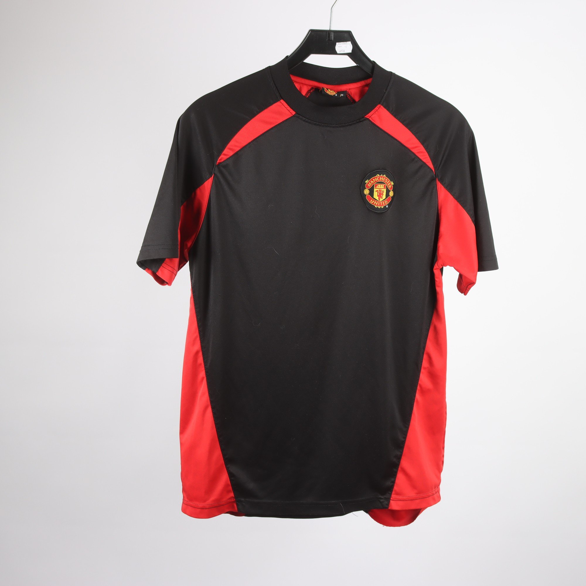 Fotbollströja , Manchester United, svart, röd, stl. M.