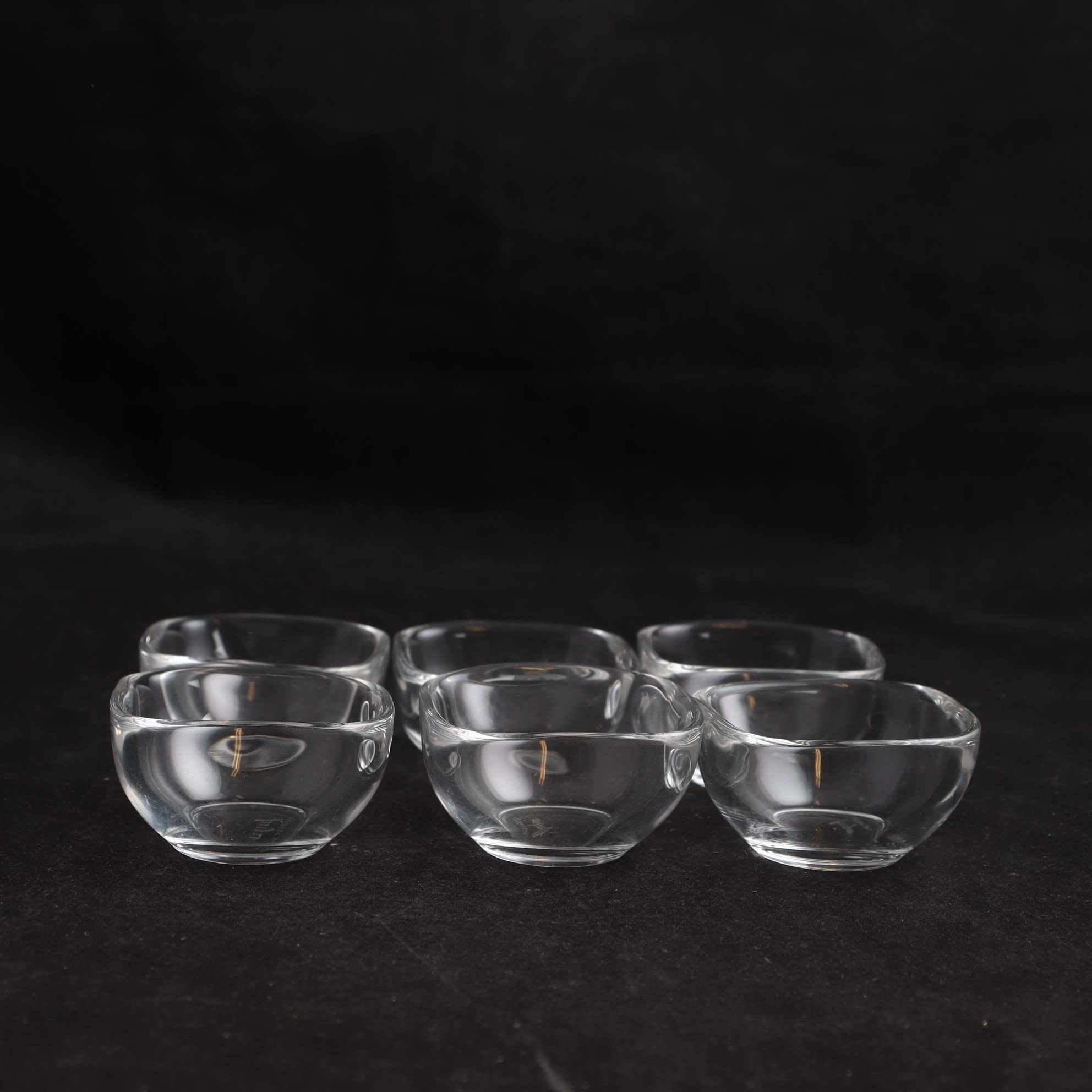 Skålar, ”Fuga”, Orrefors, 6 st