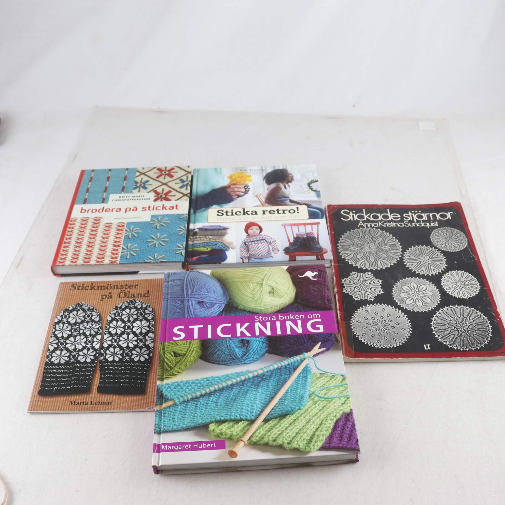 Stickning, bokpaket med 5 volymer