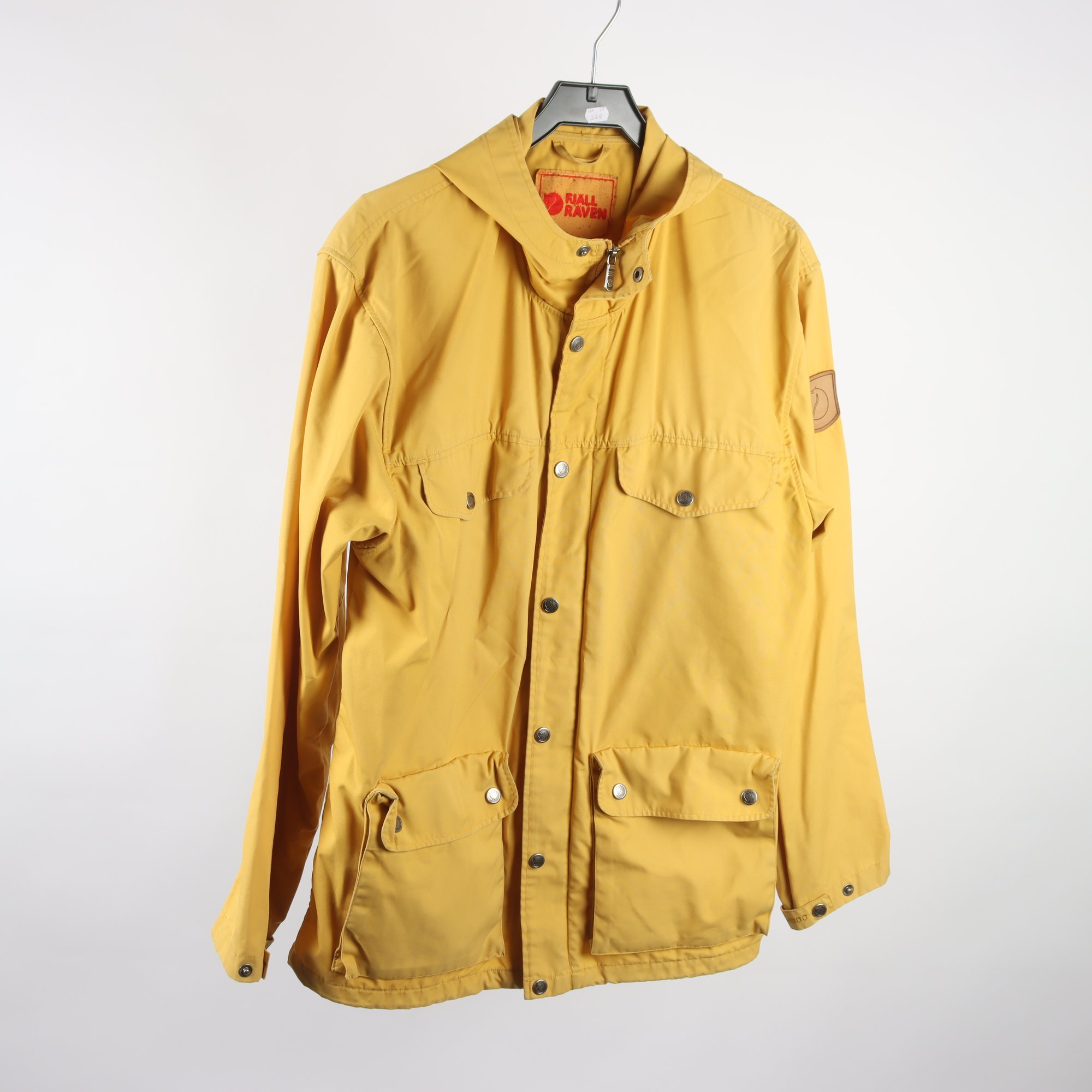 Friluftsjacka, Fjällräven, gul, stl. M.