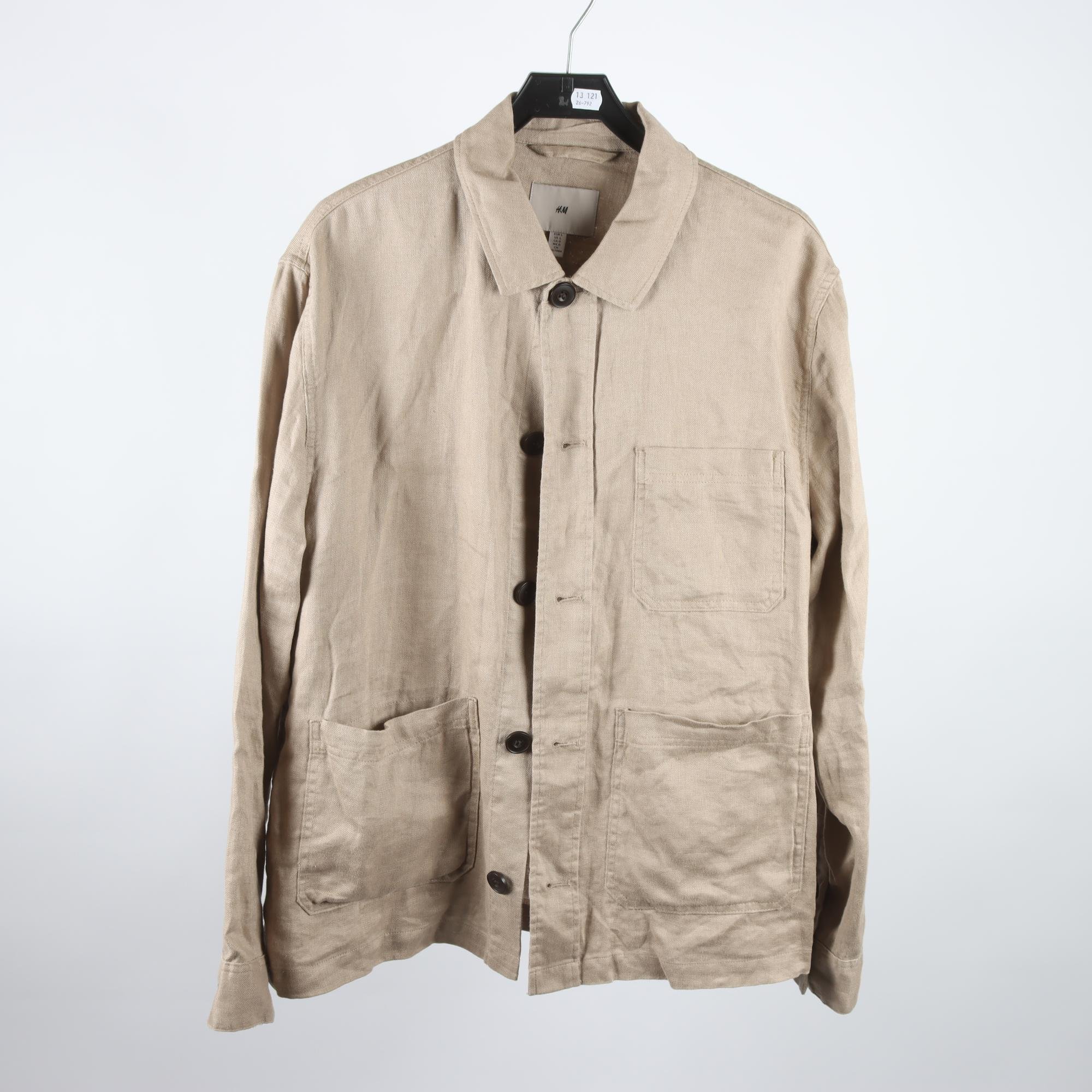 Workerjacket, H&M, 100% lin, stl. L