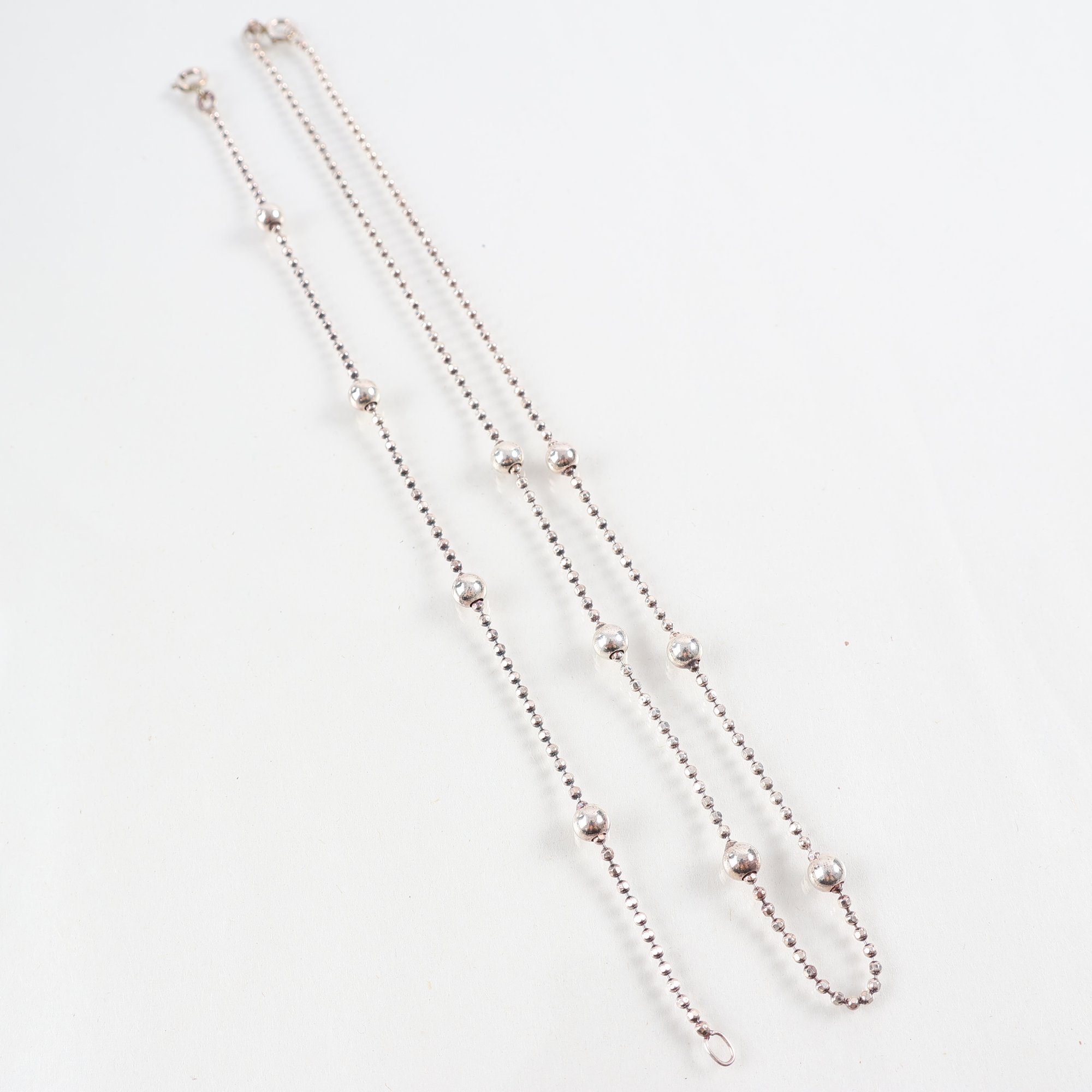 Smyckesset, armband & halsband, silver, brv: 7.3g