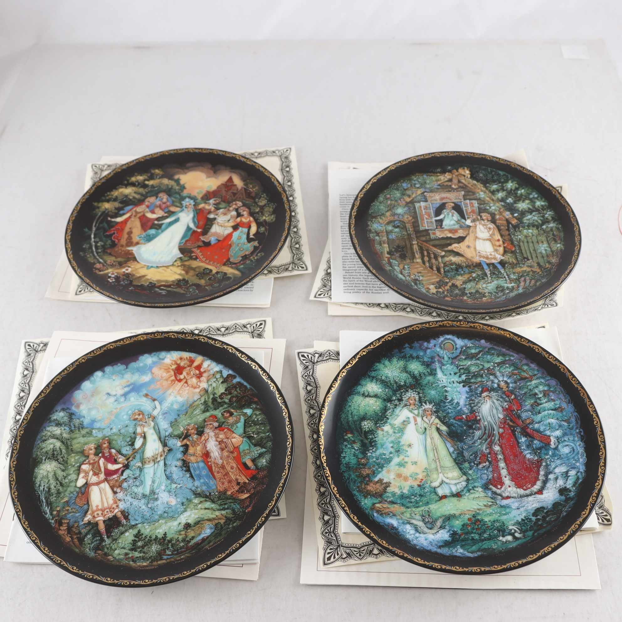 Samlartallrikar, Tianex, folksagan om snödrottningen, 4 st. Samfraktas ej.