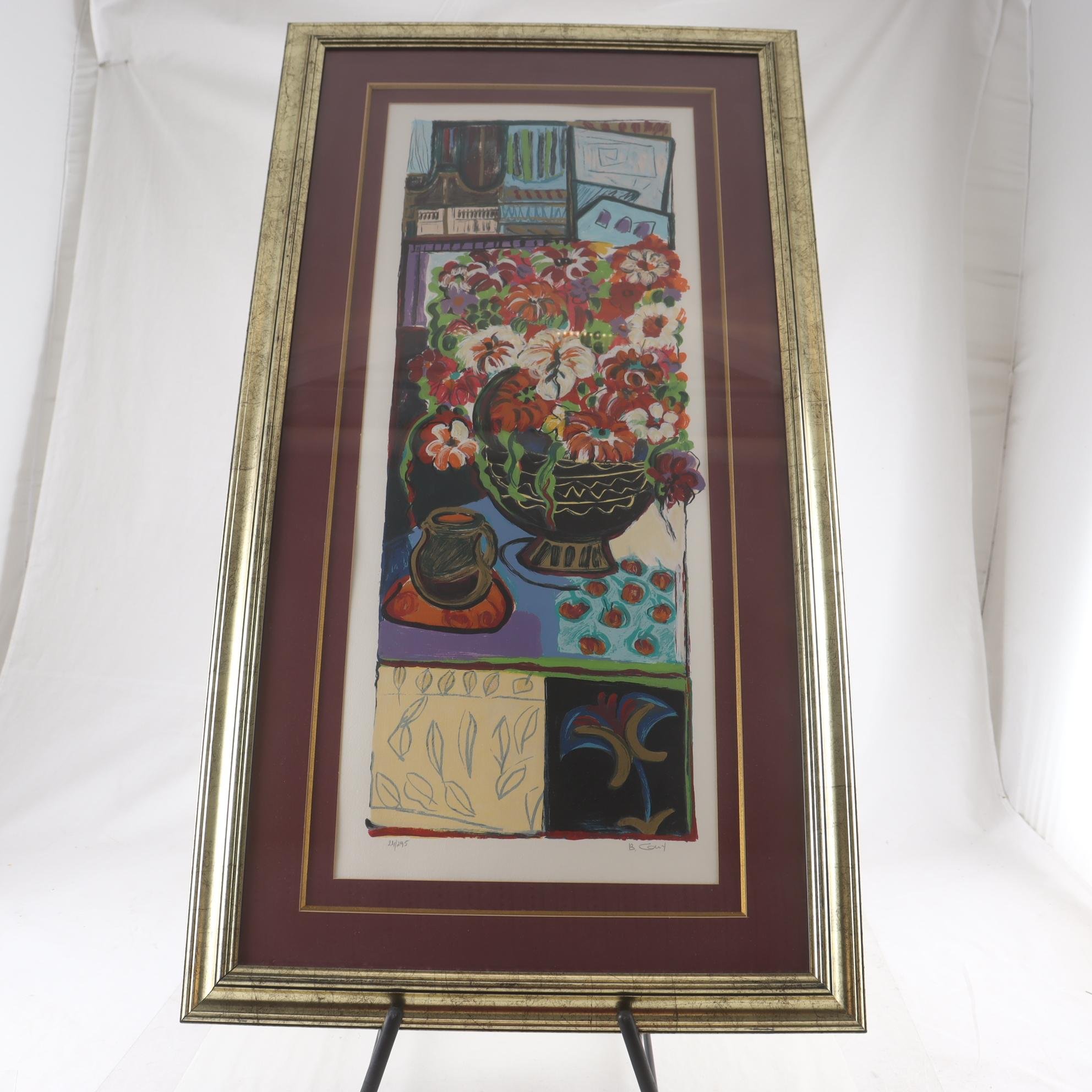 Färglitografi, Bracha Guy, (f. 1948), 211/295, signerad. Endast avhämtning