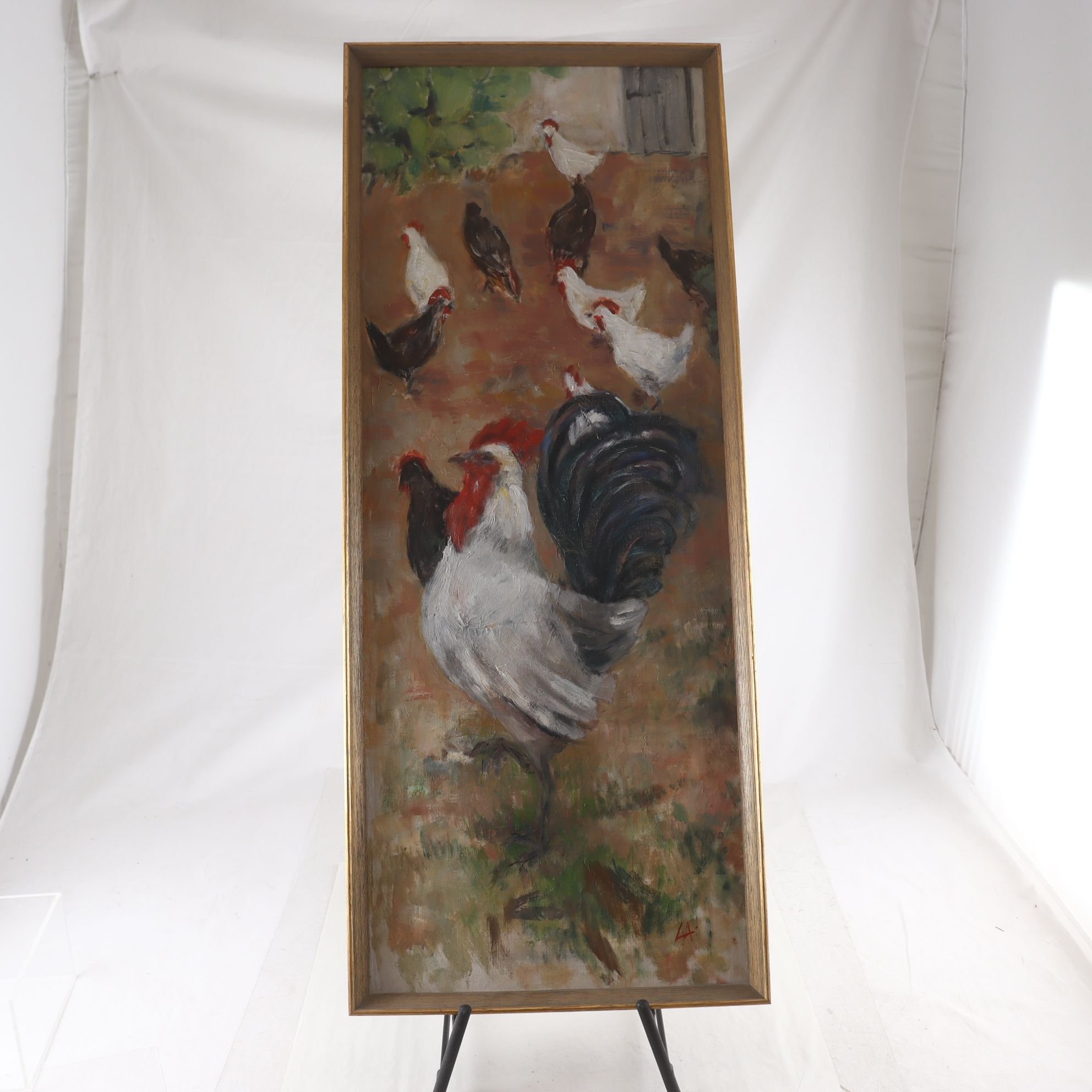 Olja på duk, monogramsign. L.A, oidentifierad konstnär. Endast avhämtning