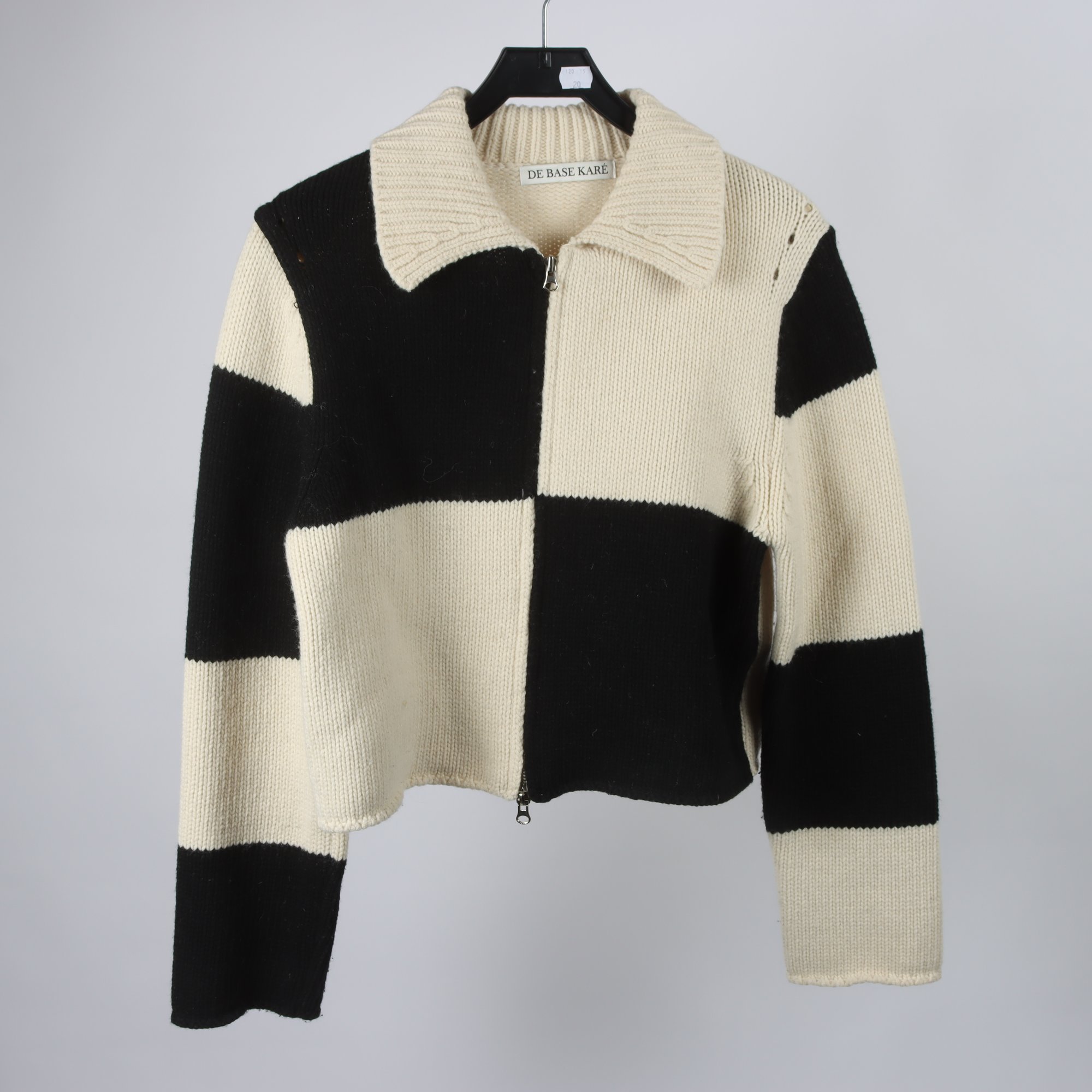 Tröja, De Base Karè, svart, vit, stl ca. S/M