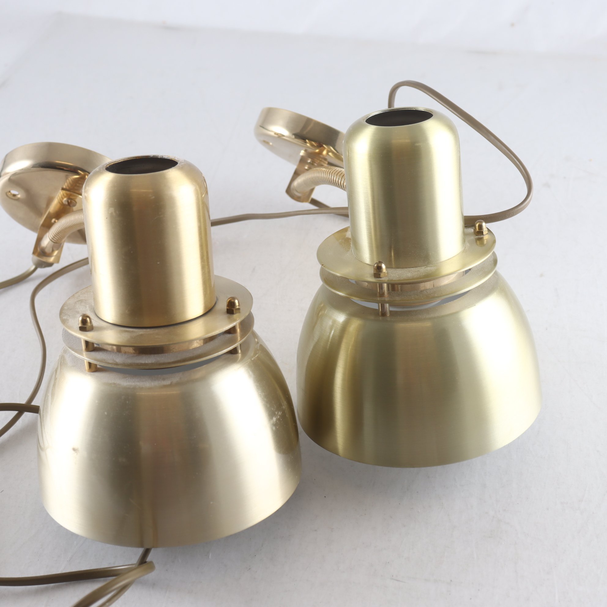 Vägglampor, Belid, mässing. Samfraktas ej.