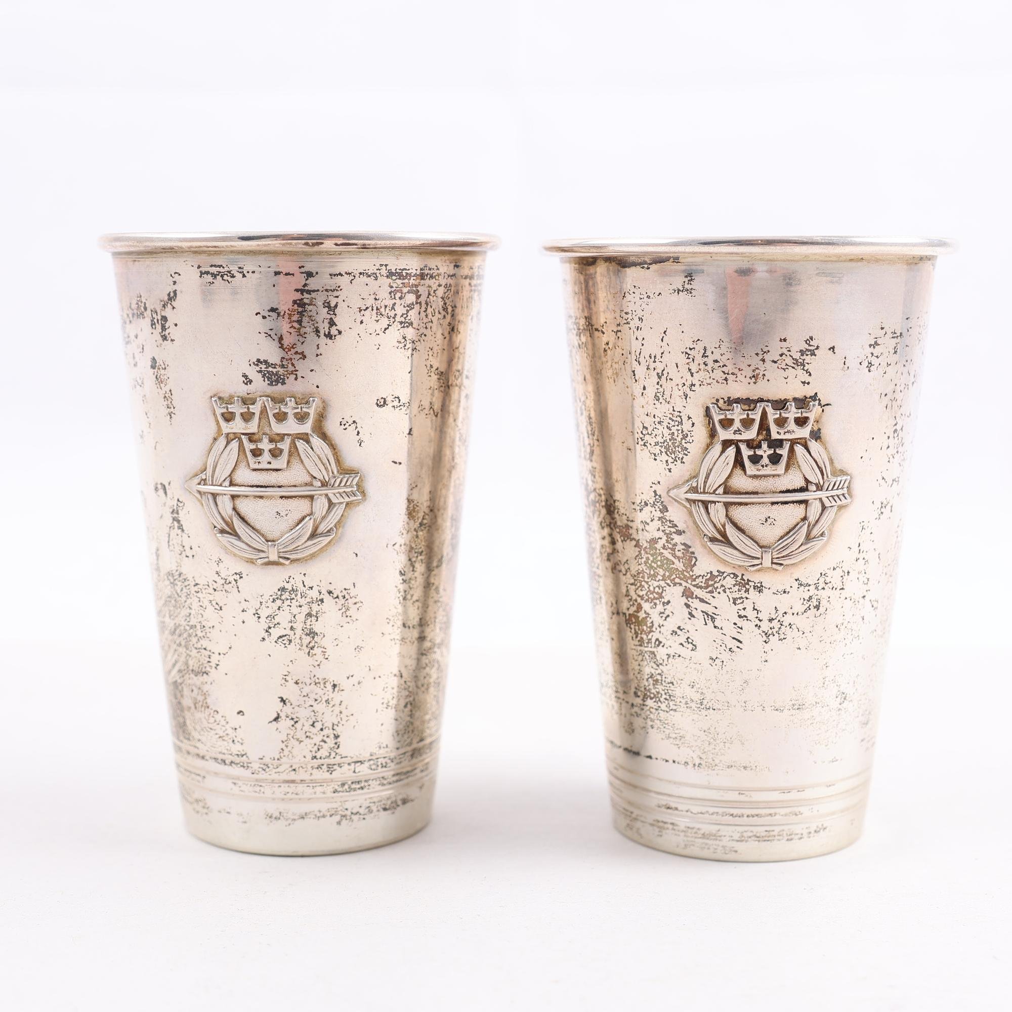 Bägare, silver 830, Lo, Falun