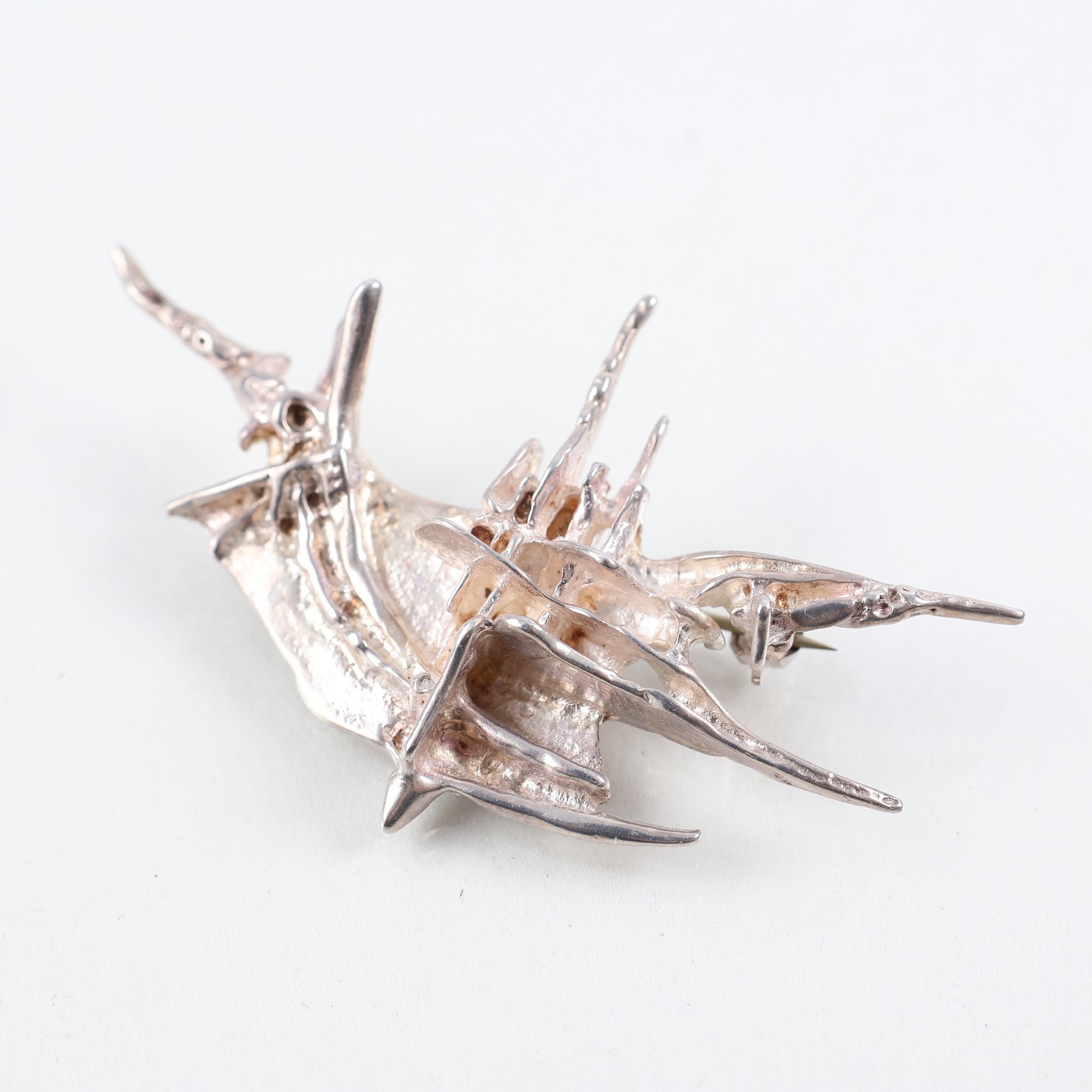 Brosch, silver 925, Juhls, Norge, vikt: 13.8g