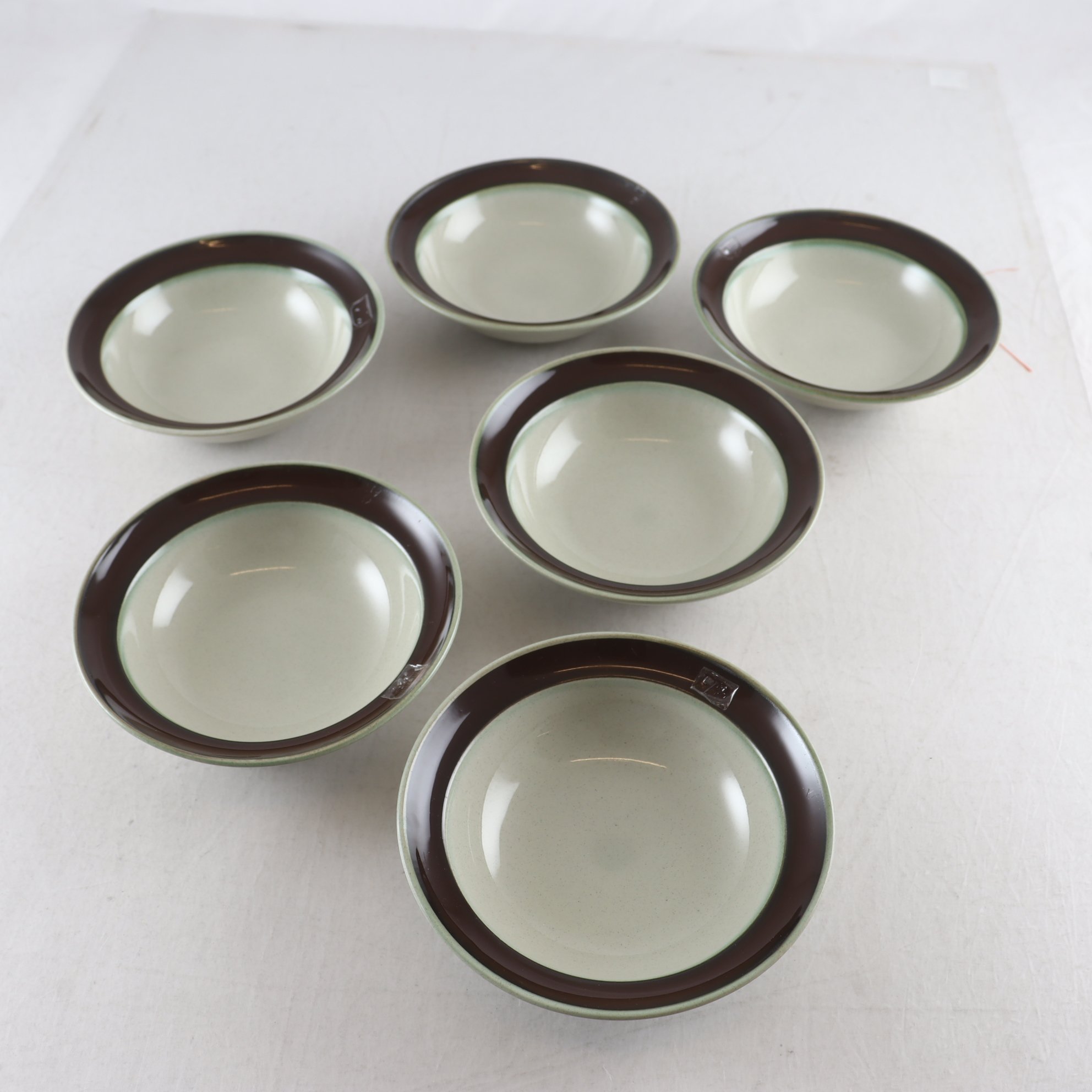 Skålar, Höganäs, ”Agat”, Hertha Bengtsson, stengods, 6 st. Samfraktas ej.