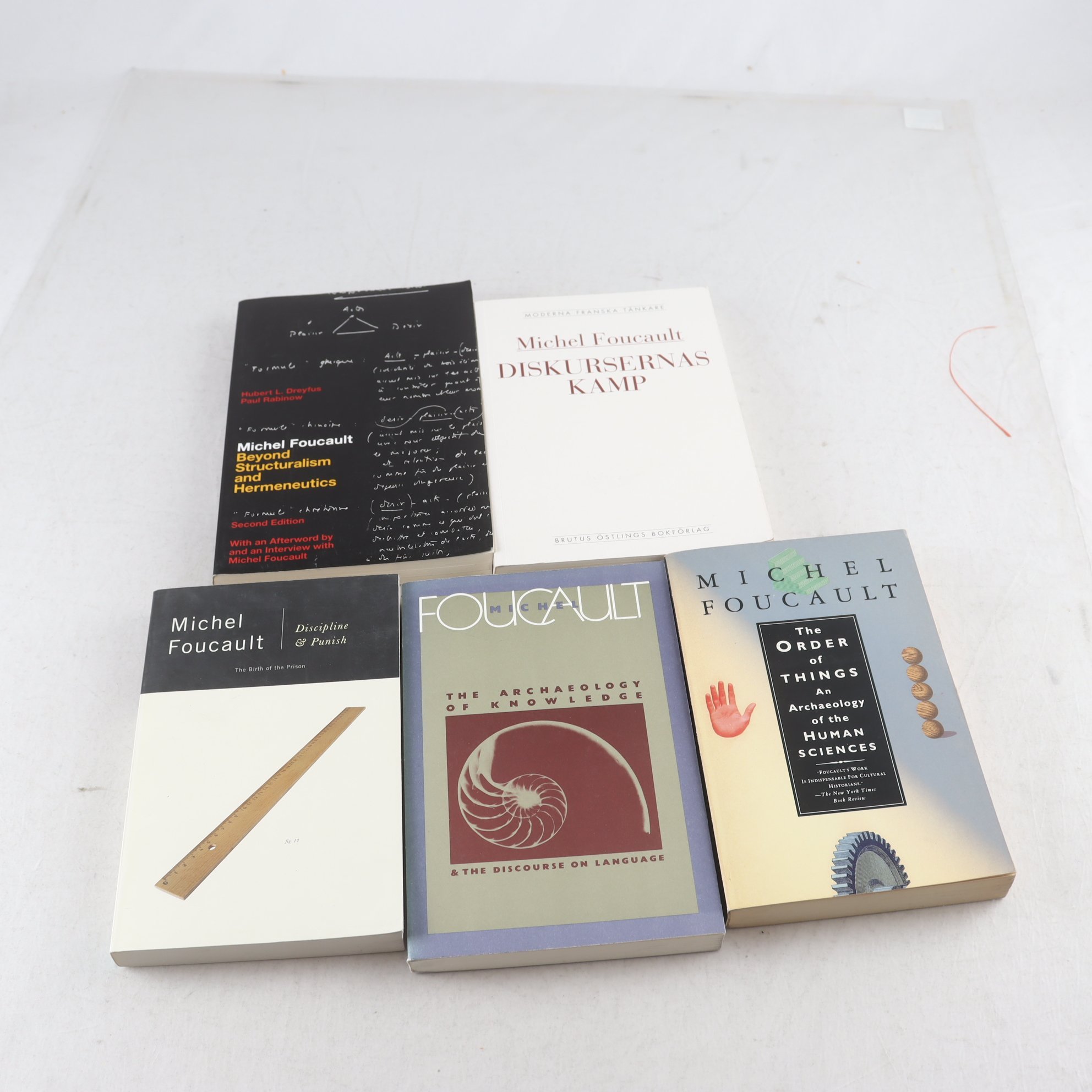 Michel Foucault, bokpaket med 5 volymer