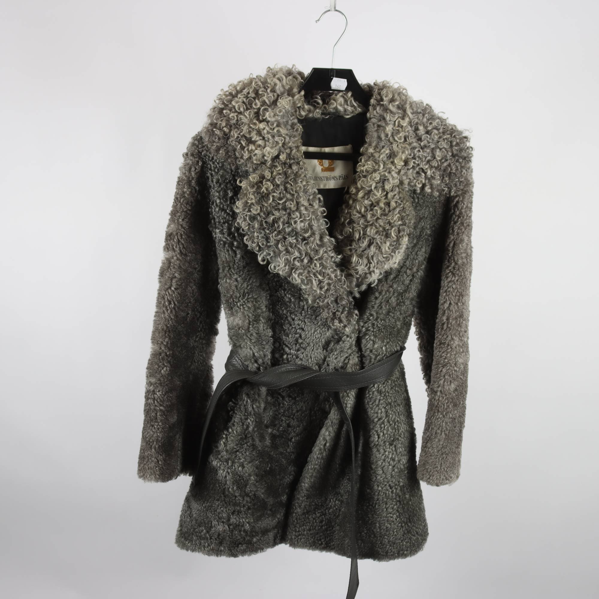 Pälsjacka, Qwarnströms Päls, grå, stl ca. S