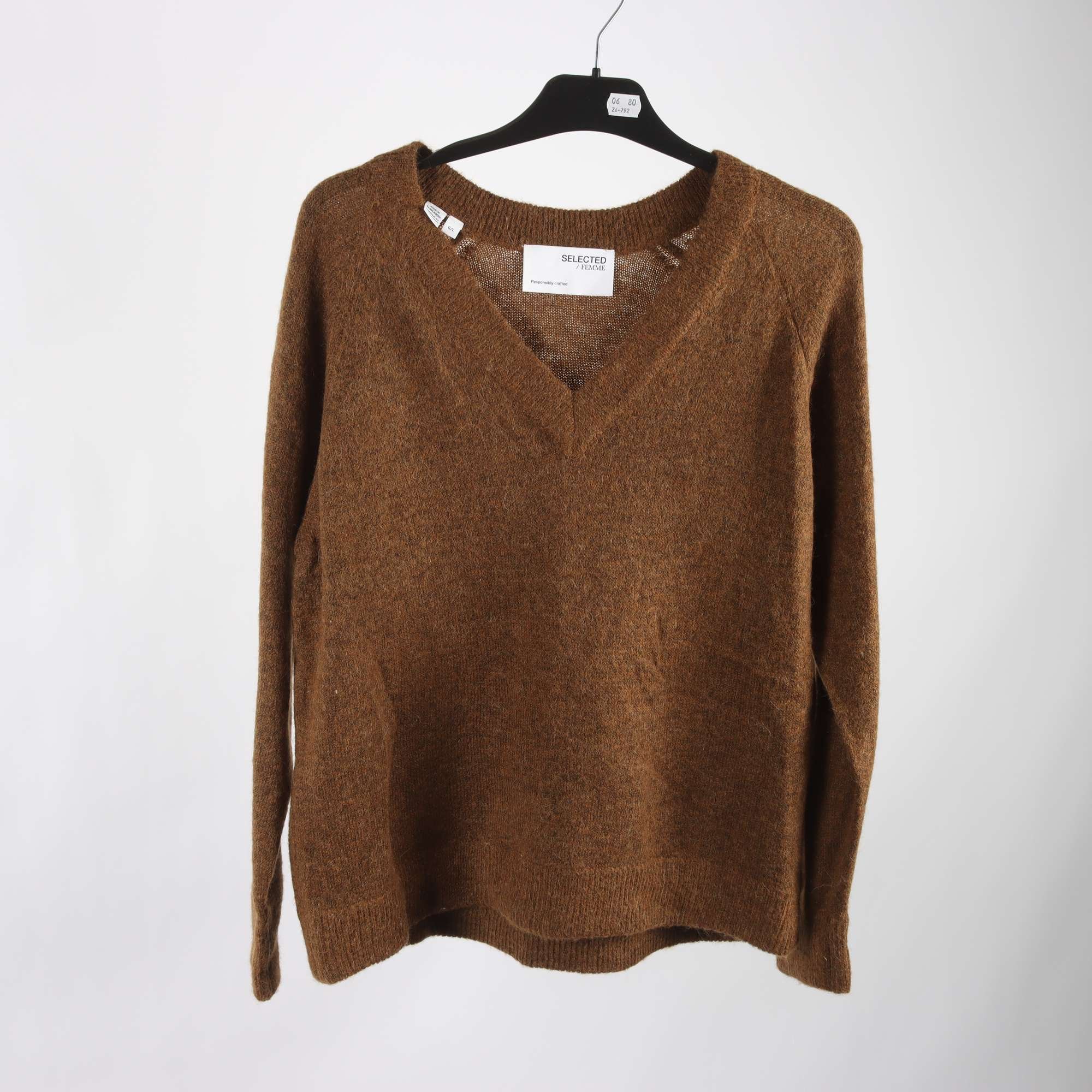 Stickad tröja, Selected Femme, stl. L