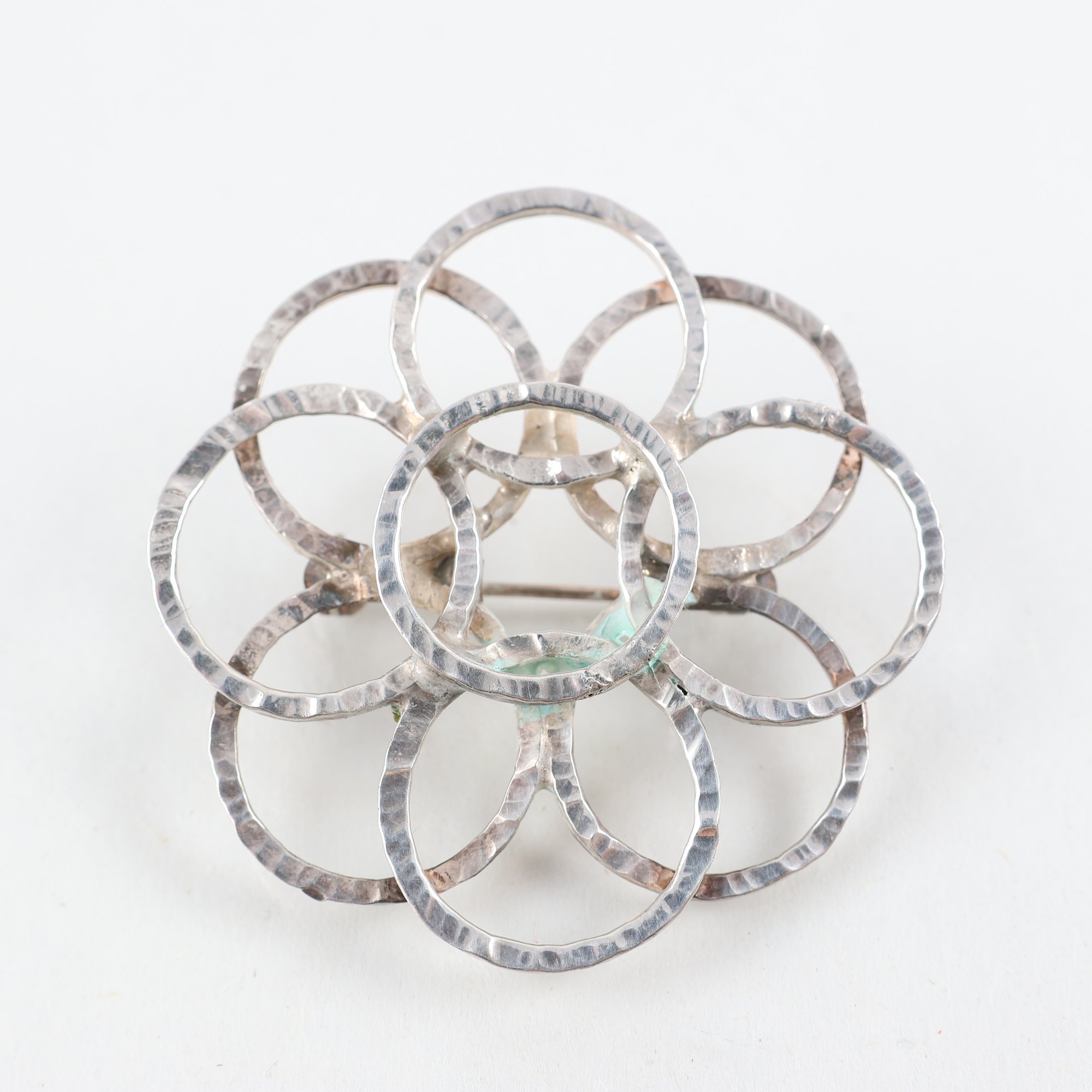 Brosch, silver, vintage, vikt: 16.7g