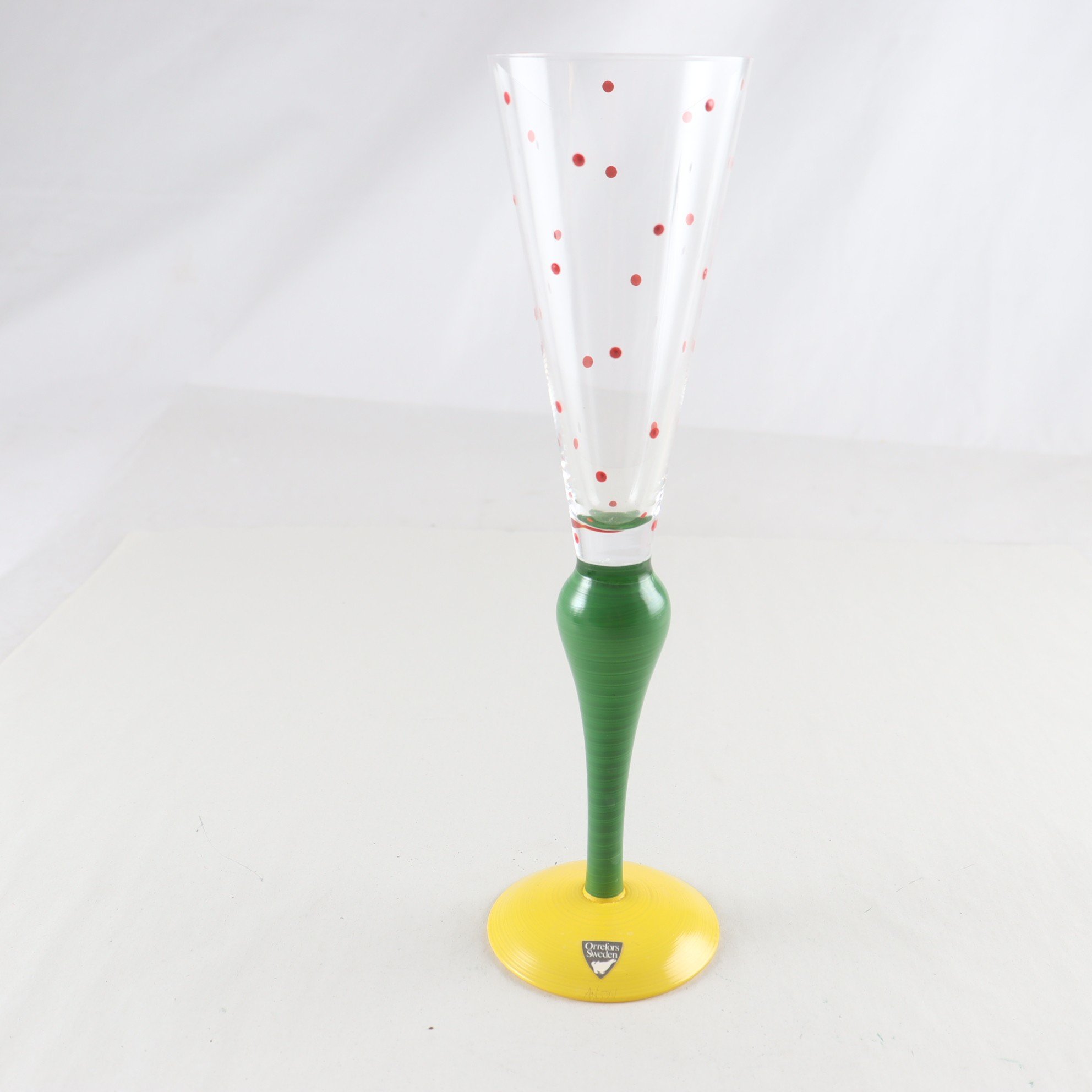 Champagneglas, ”Clown”, Anne Nilsson, Orrefors