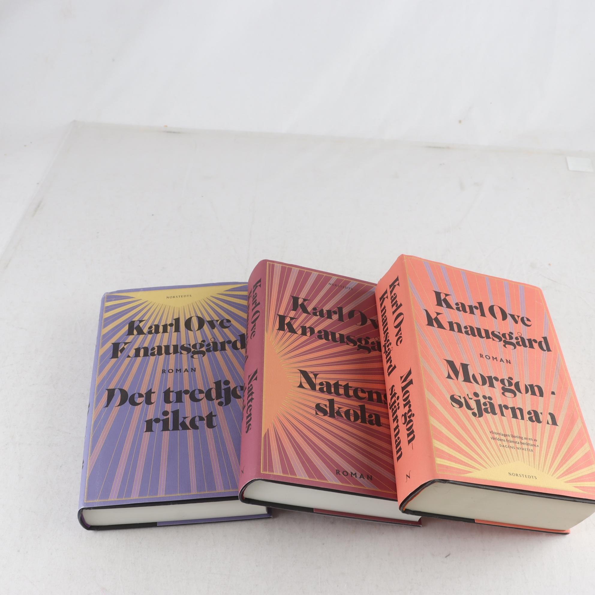 Karl Ove Kausgård, bokpaket med 3 volymer
