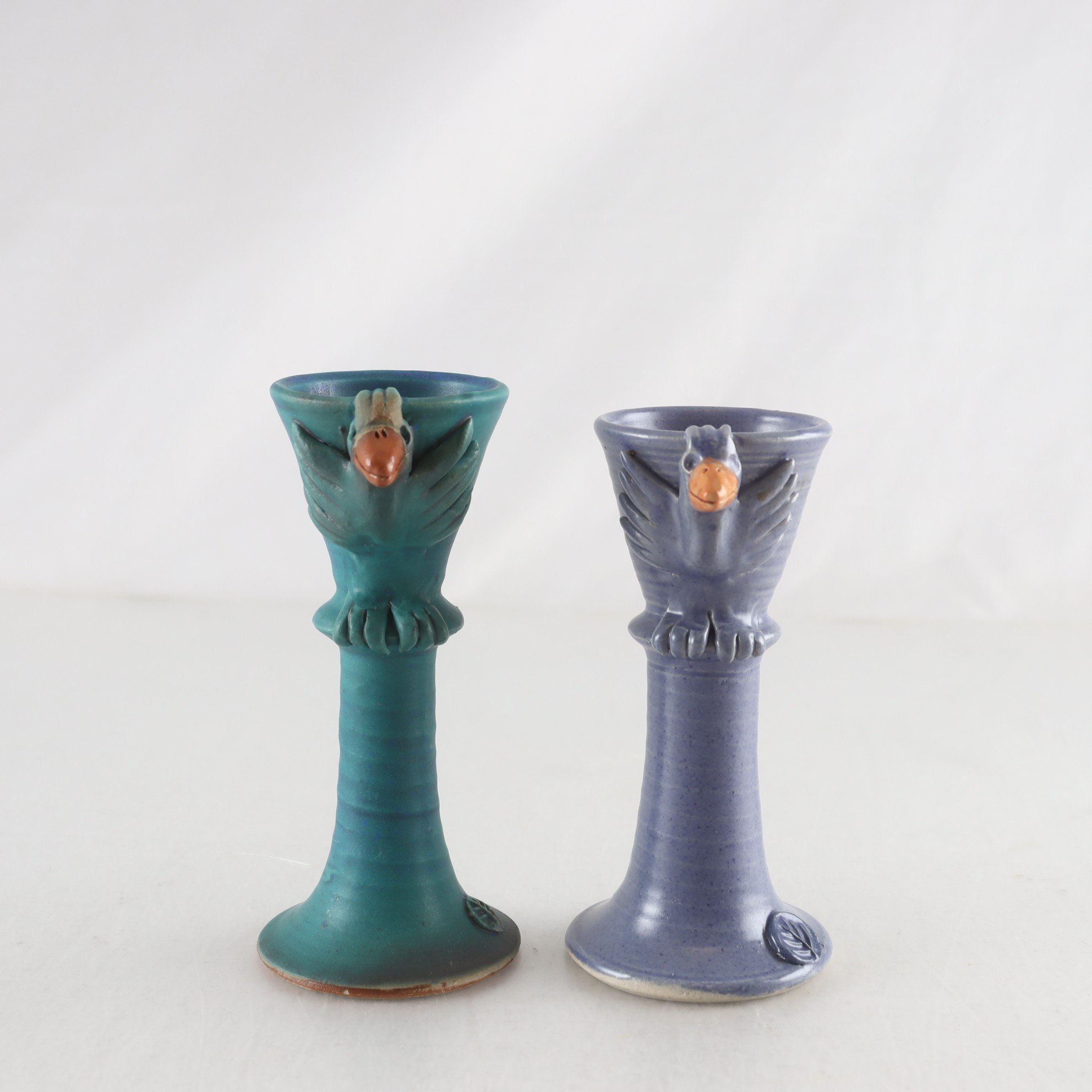 Äggkoppar, ”Fåglar”, Mirjam Brimse keramiker, 2 st.