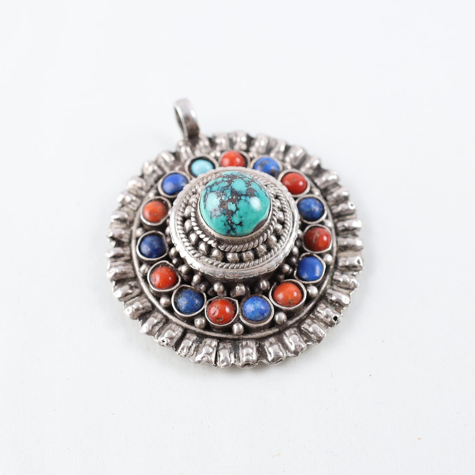 Hänge, silver 925, sten.