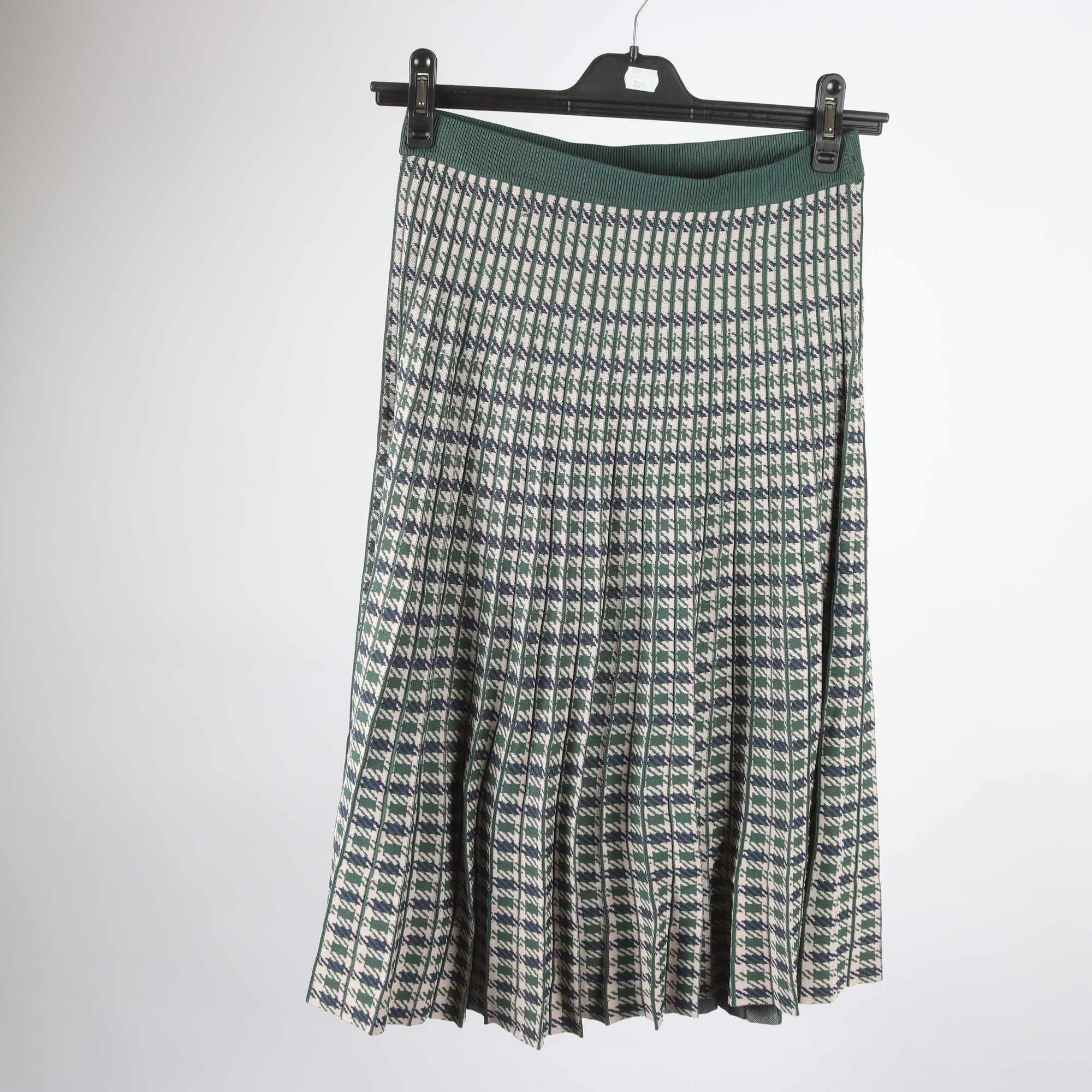 Kjol, By Malina, grön, mönstrad, stl. S.