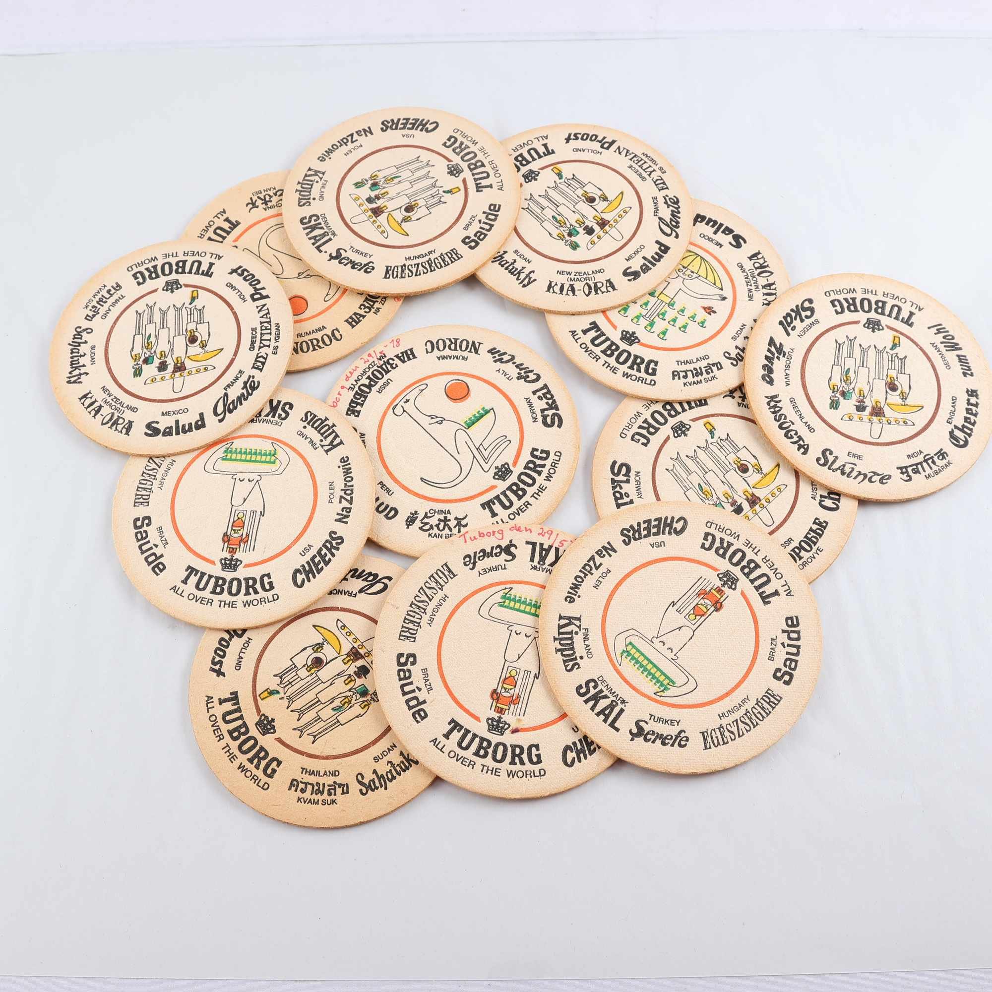 Underlägg, 12st, Tuborg