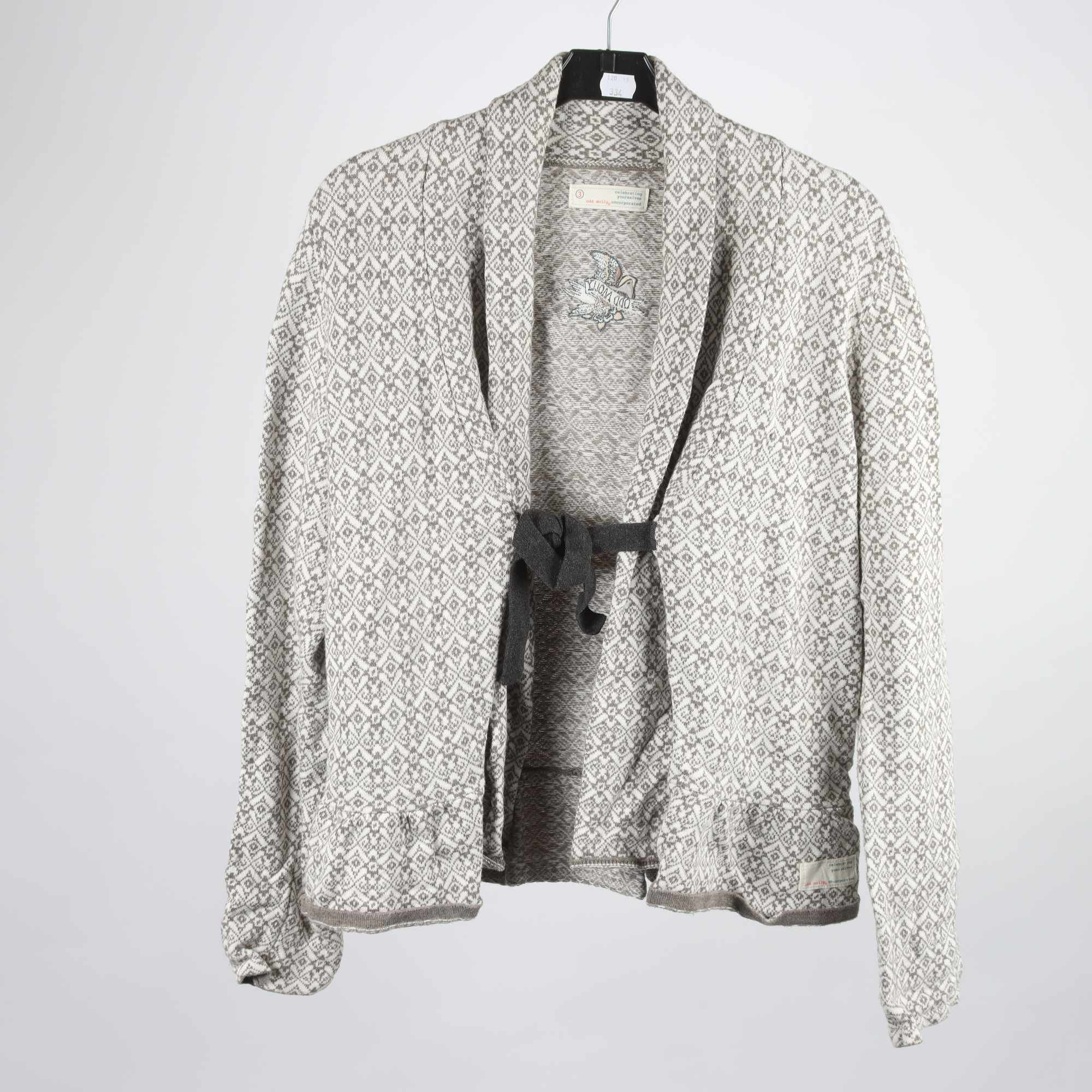 Kofta, Odd Molly, vit, grå, stl. L.