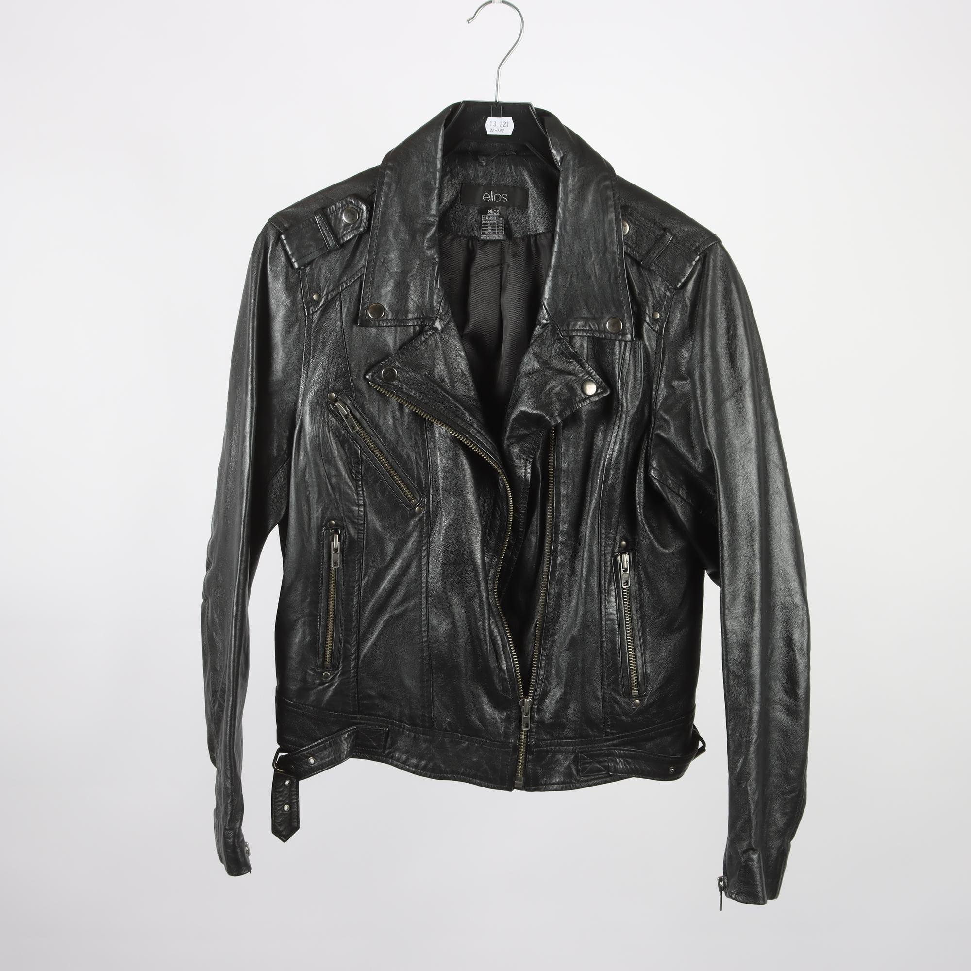 Skinnjacka, Ellos, 100% läder, stl. 44