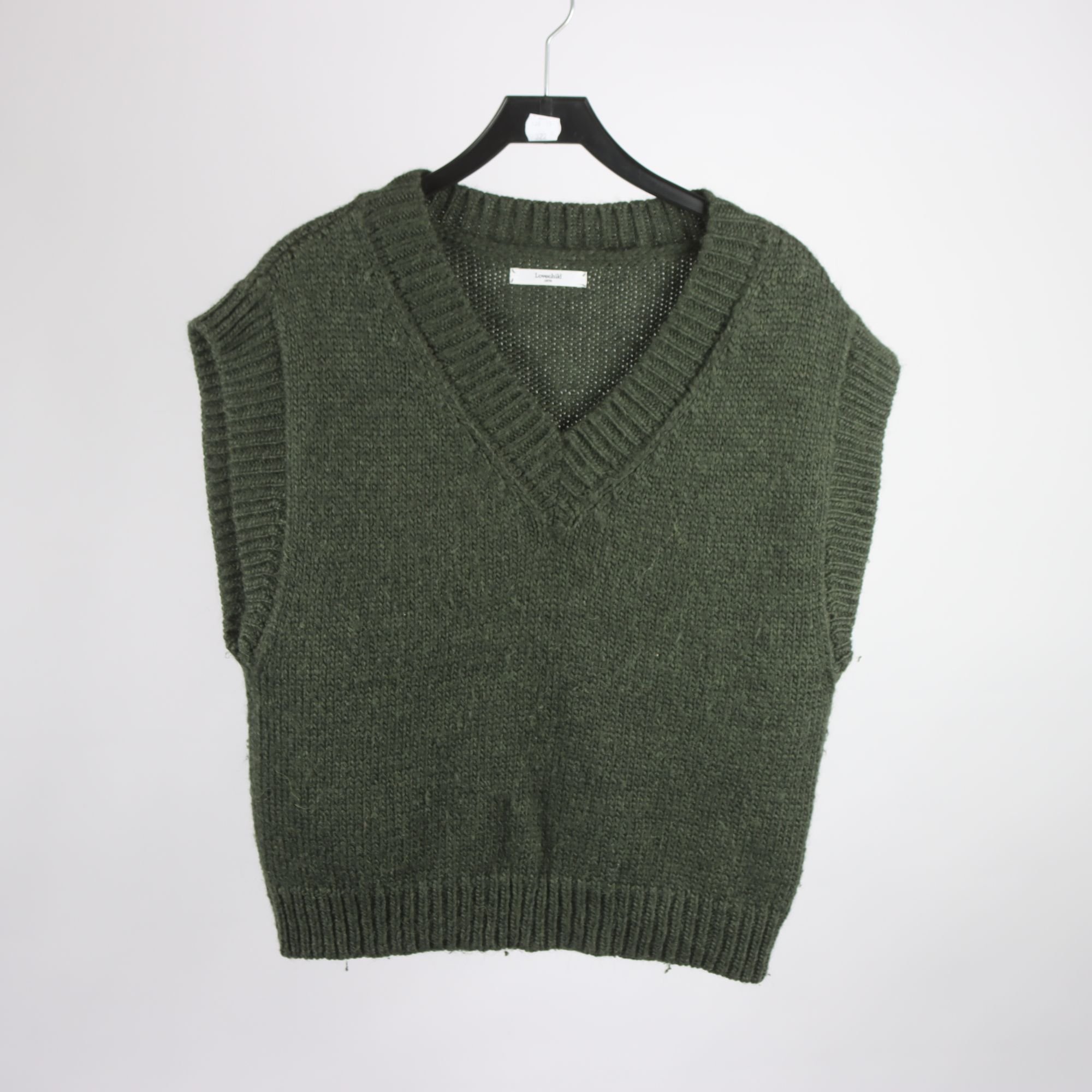 Väst, Lovechild, grön, ull, alpaca, stl. M.