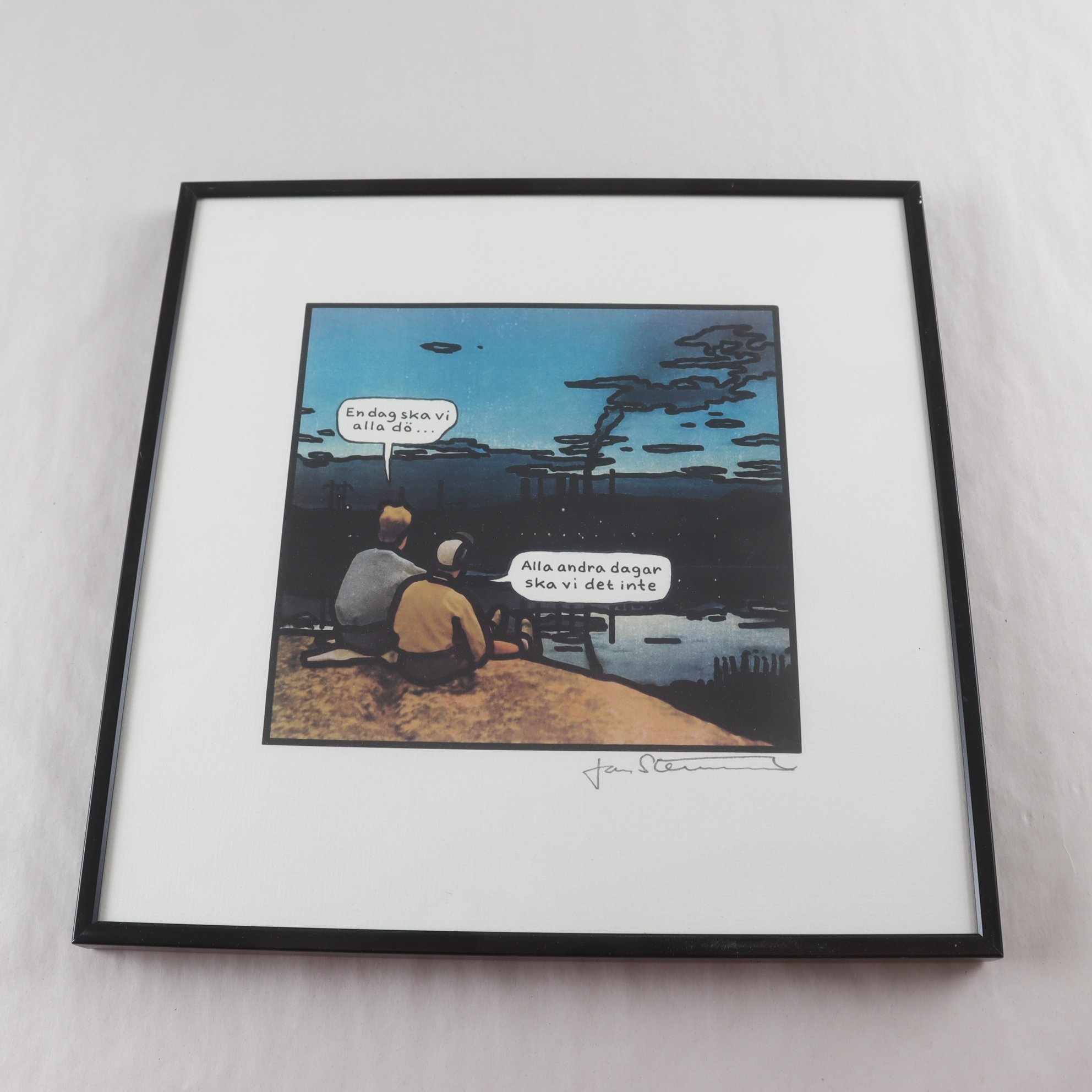 Tryck färgoffset, ”En dag ska vi alla dö…”, Jan Stenmark