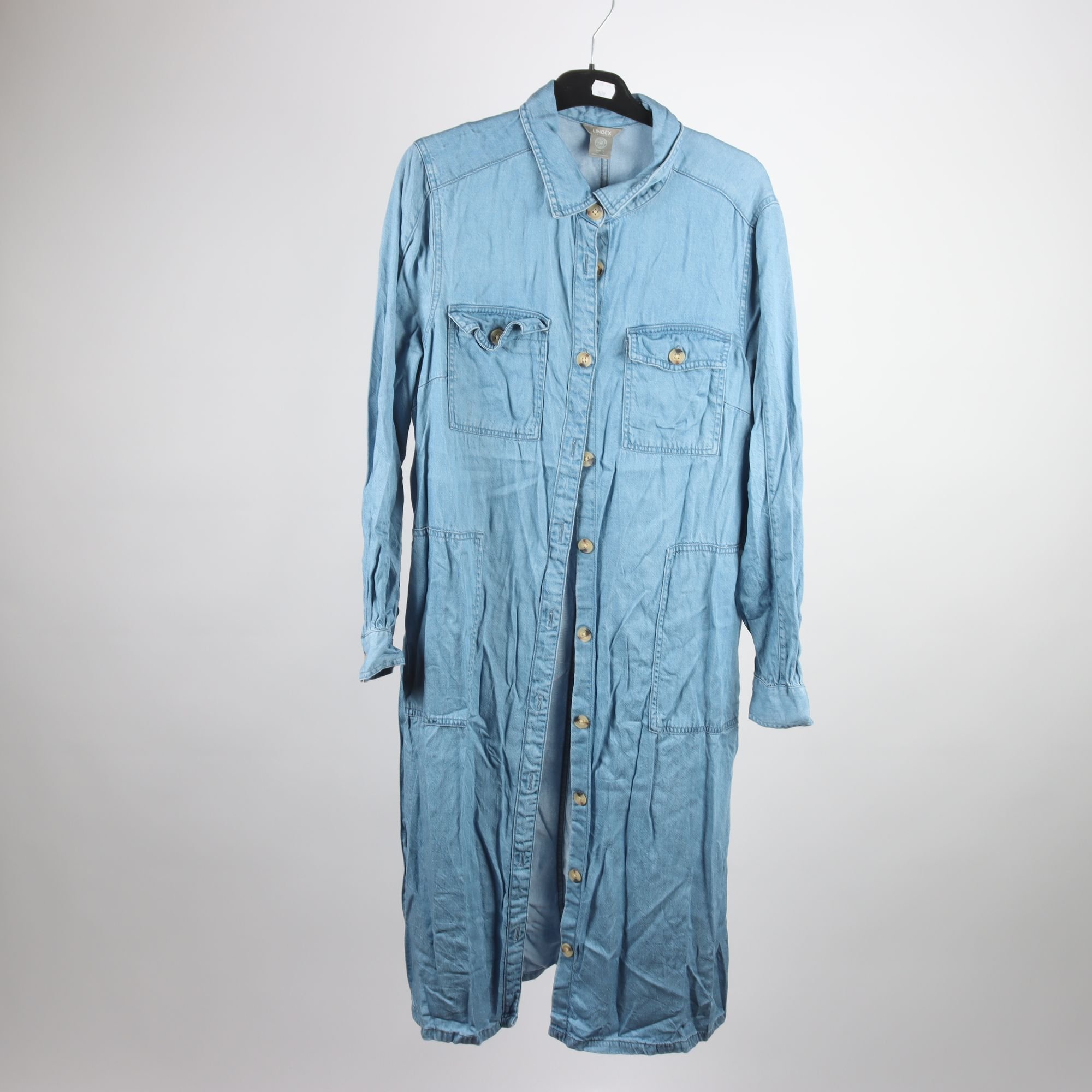 Jeansklänning, Lindex, blå, stl. L.