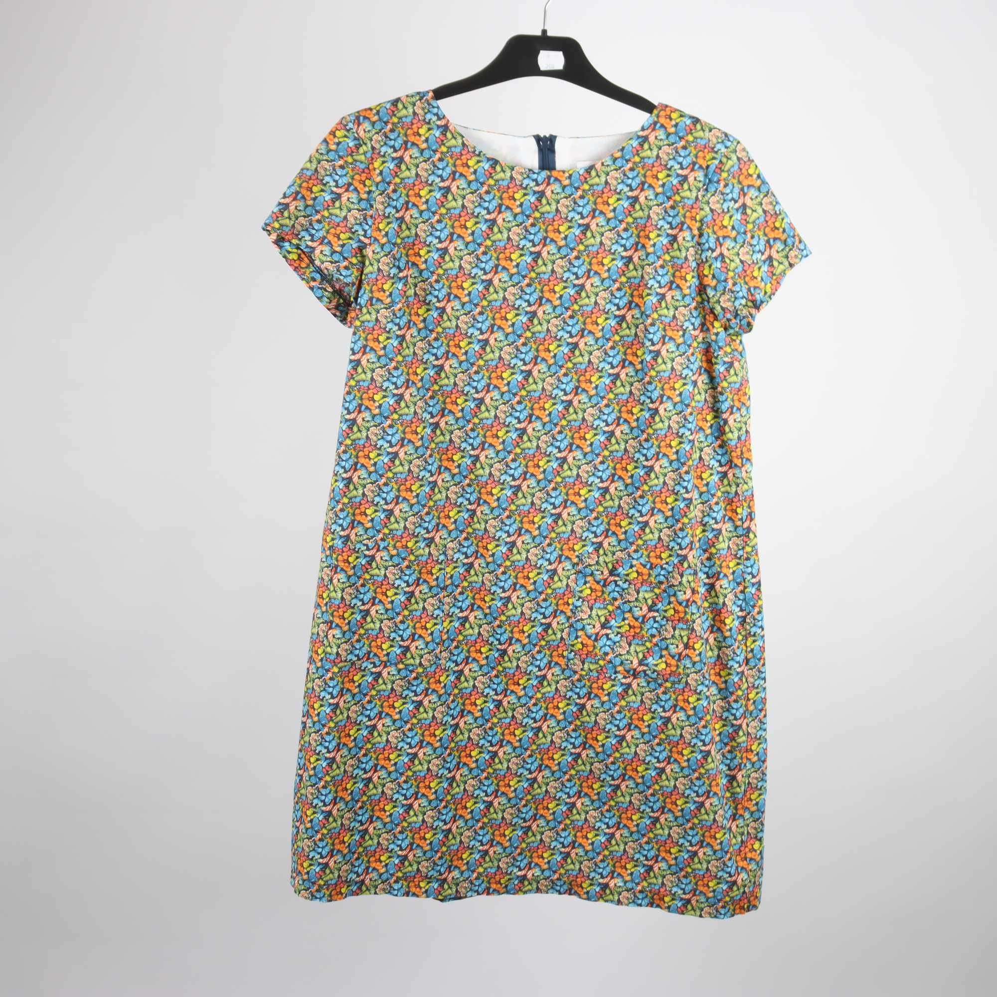 Klänning, Cissi och Selma, mönstrad, blå, fjärilar, stl. M.