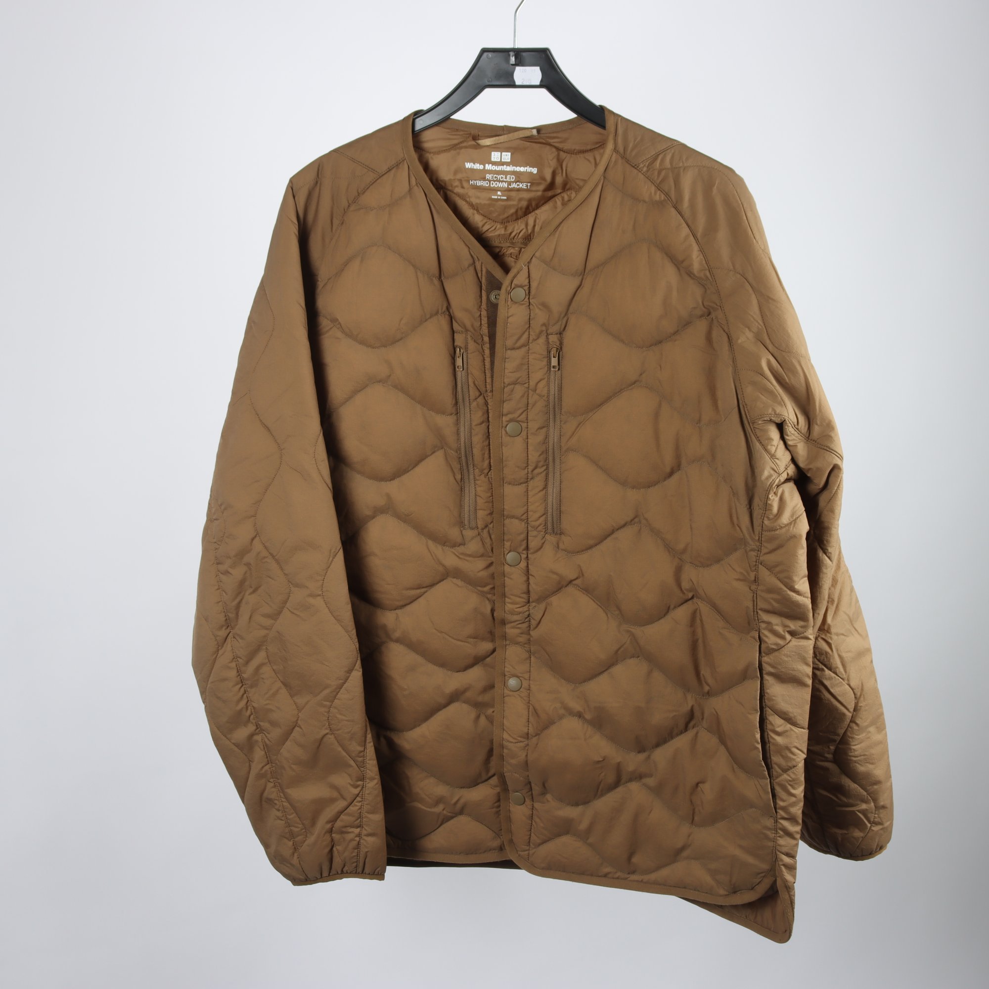 Dunjacka, Uniqlo, brun, quiltad, stl. XL.