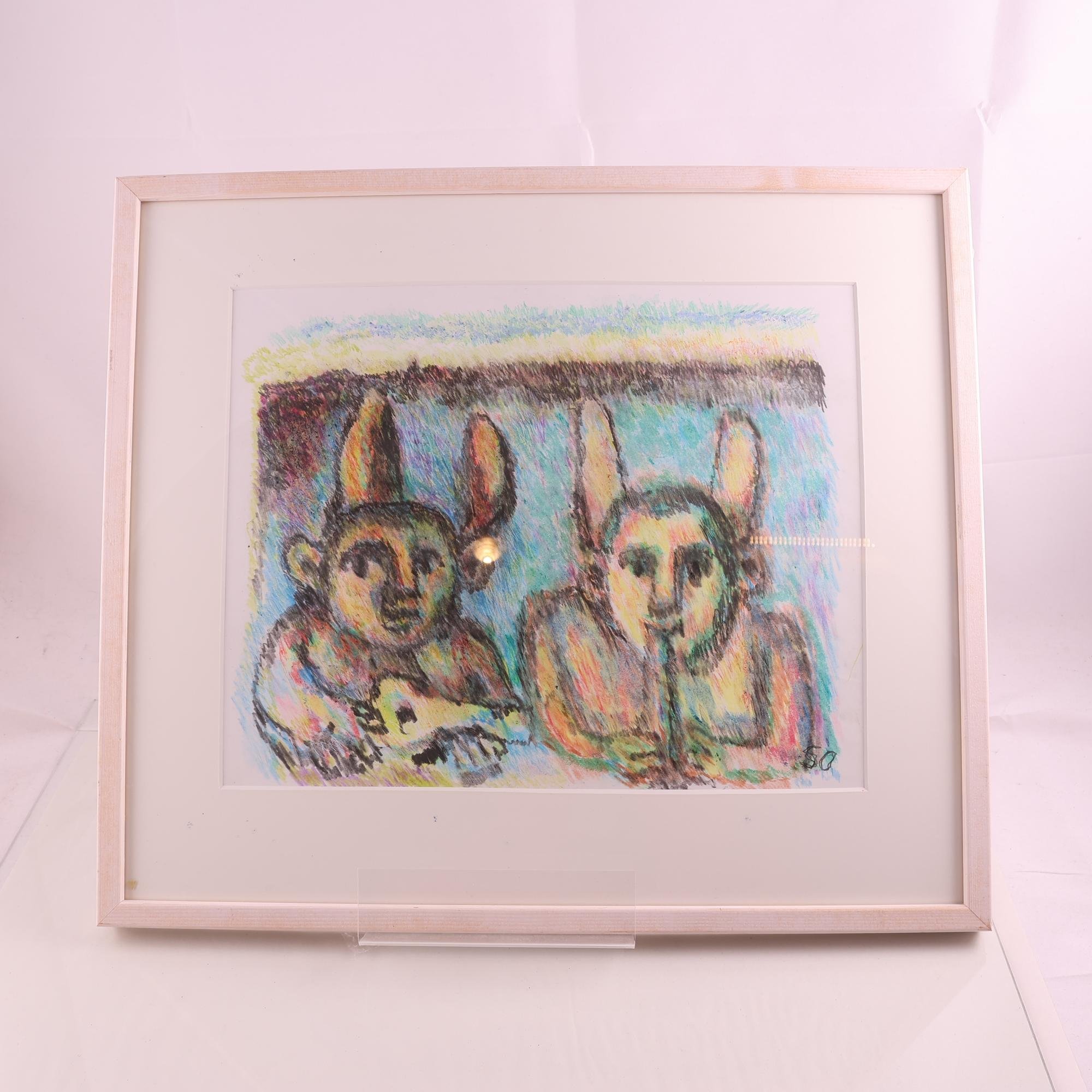 Tavla, Stig Olson ”2 Änglar”