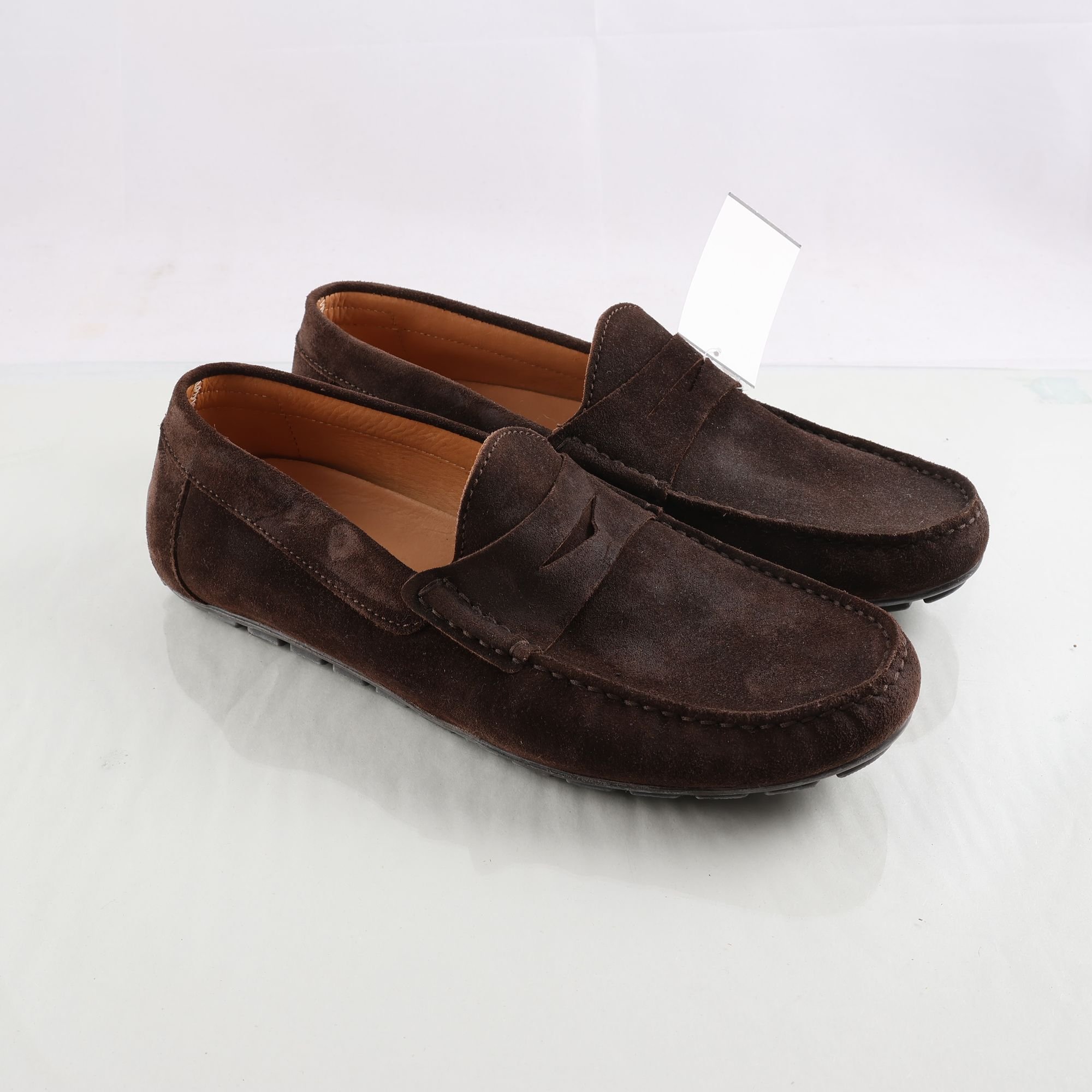Loafers, Novita, brun, skinn, stl. 43.