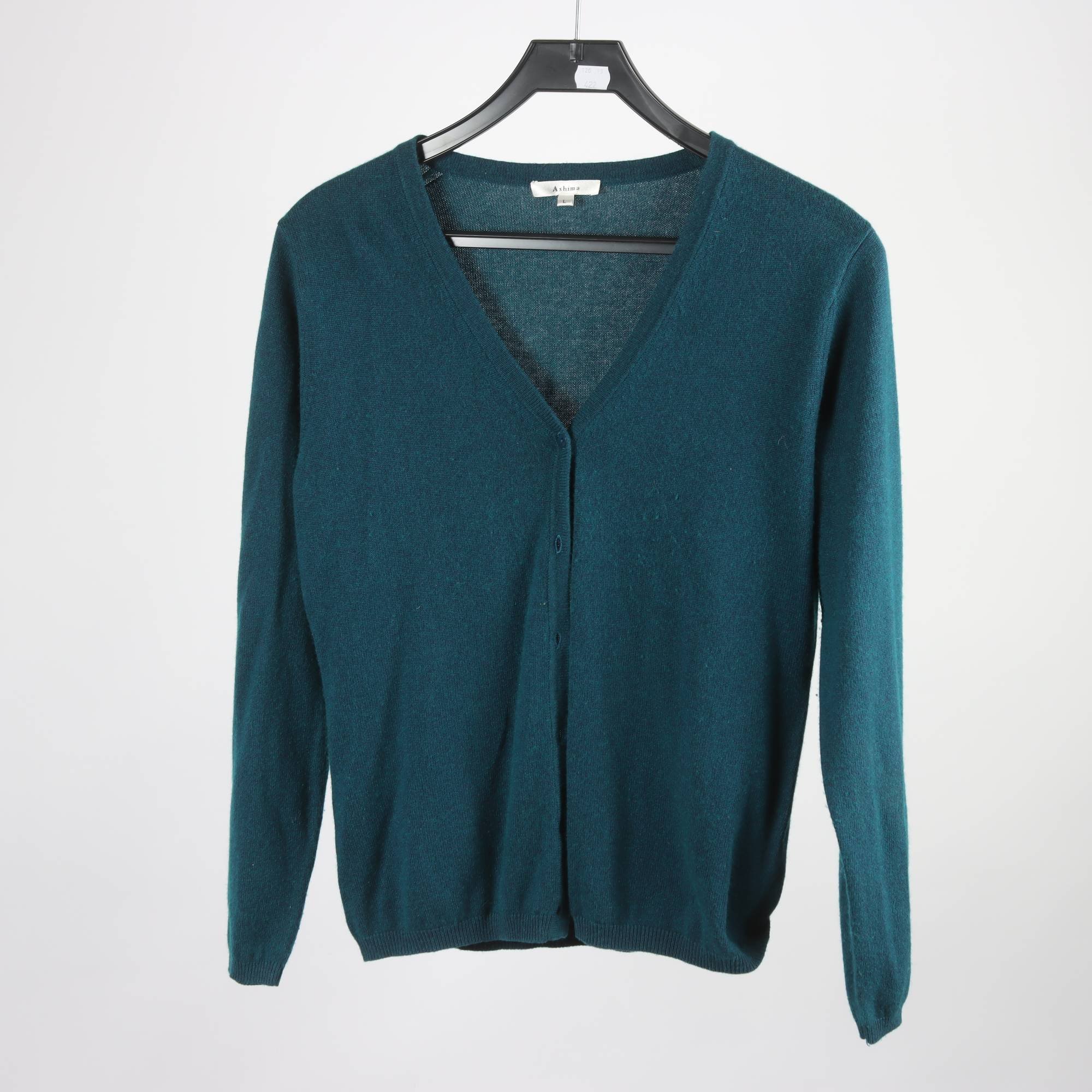 Kofta, Ashima, petrol, 45% cashmere, 55% silke, stl. L.