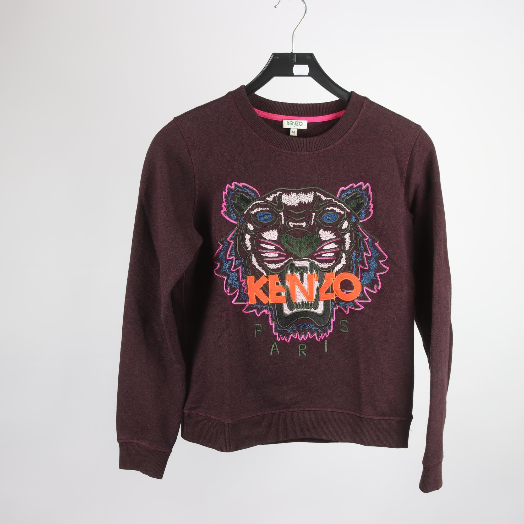 Sweatshirt, Kenzo, vinröd, stl. M.
