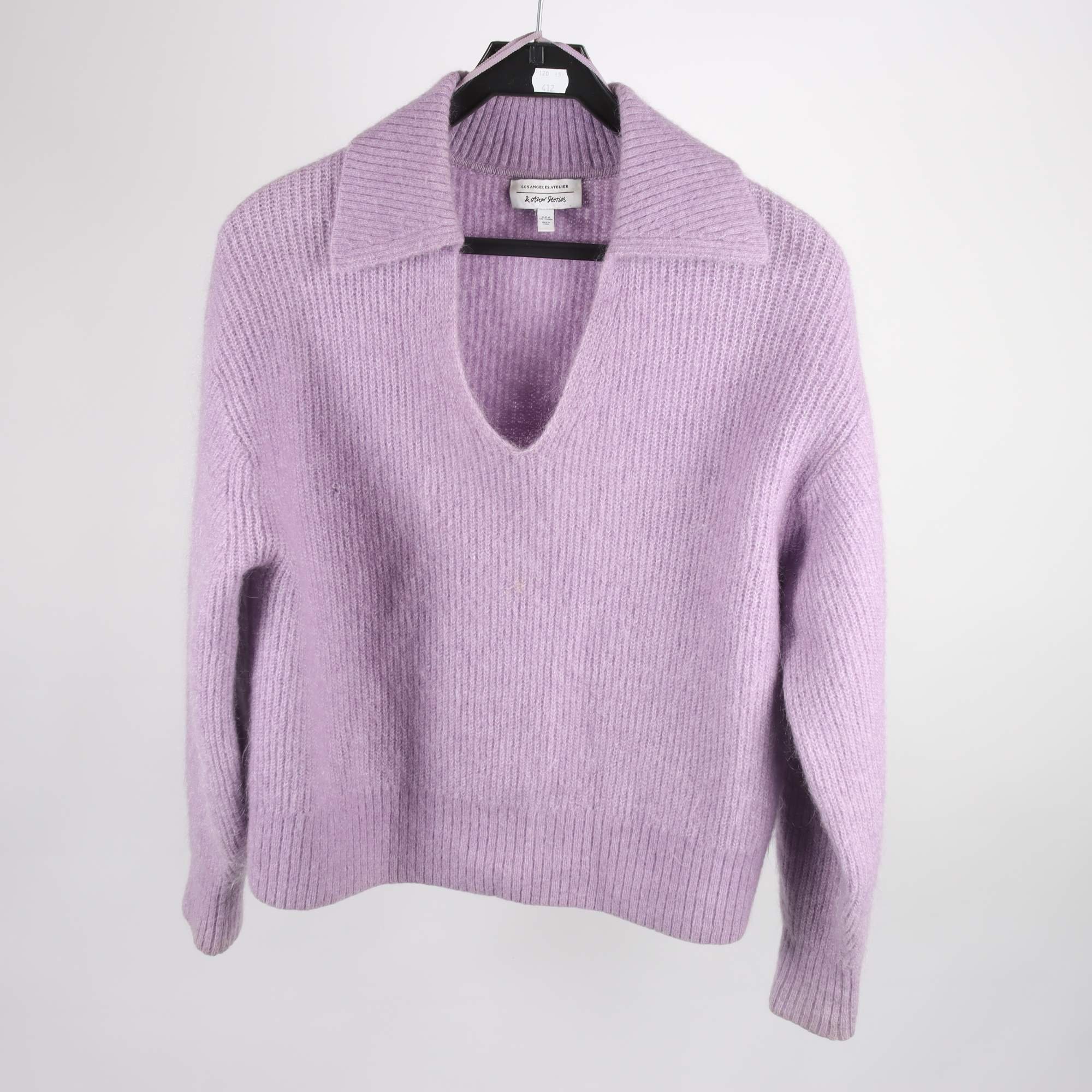 Tröja, & Other Stories, lila, ullmix, stl. M.