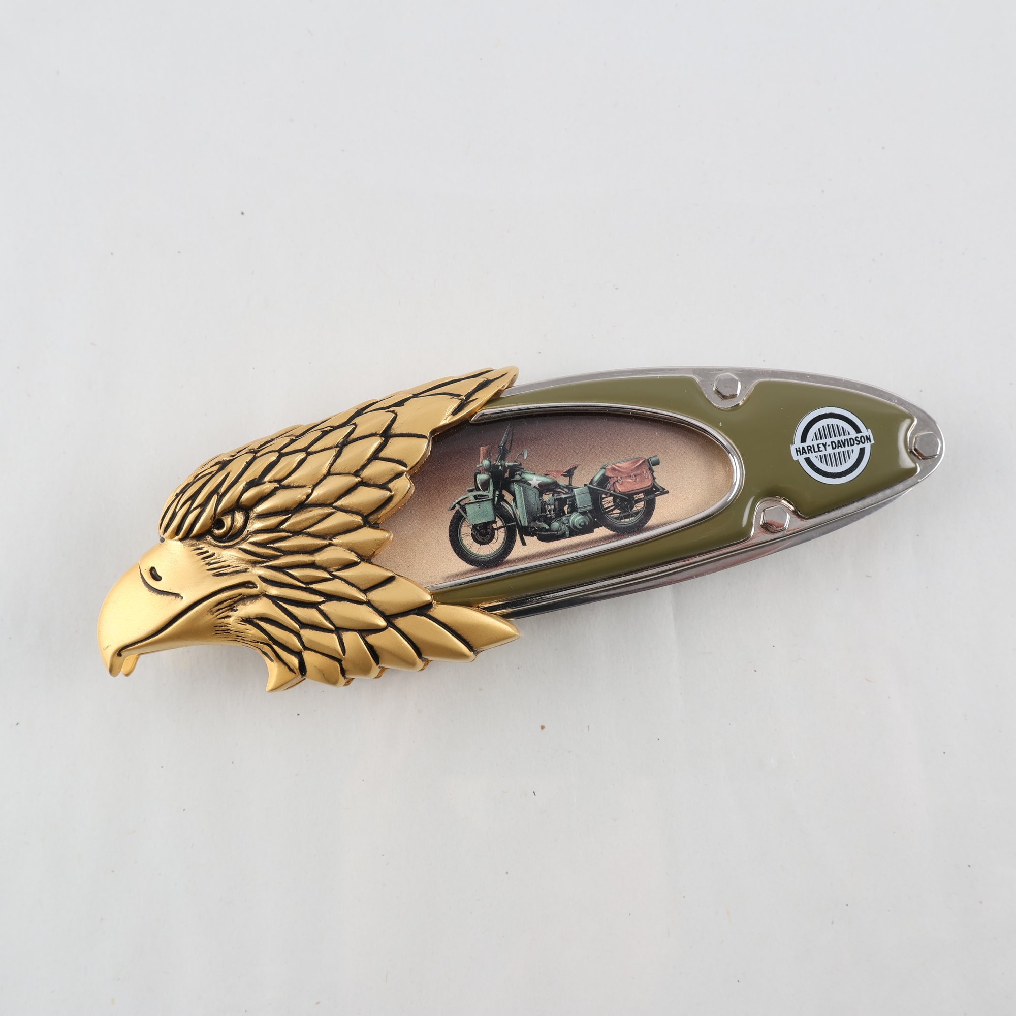 Kniv, Franklin Mint, Collector Knives, Harley davidson US Army 45.