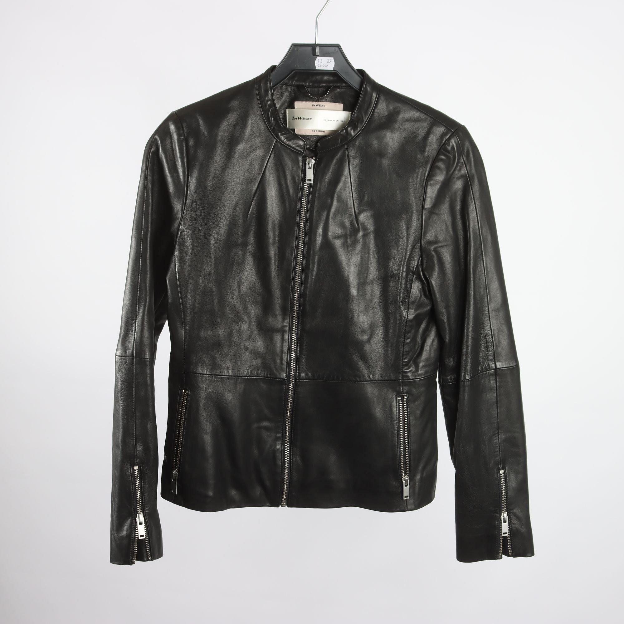 Skinnjacka, In Wear, 100% läder, stl. 36