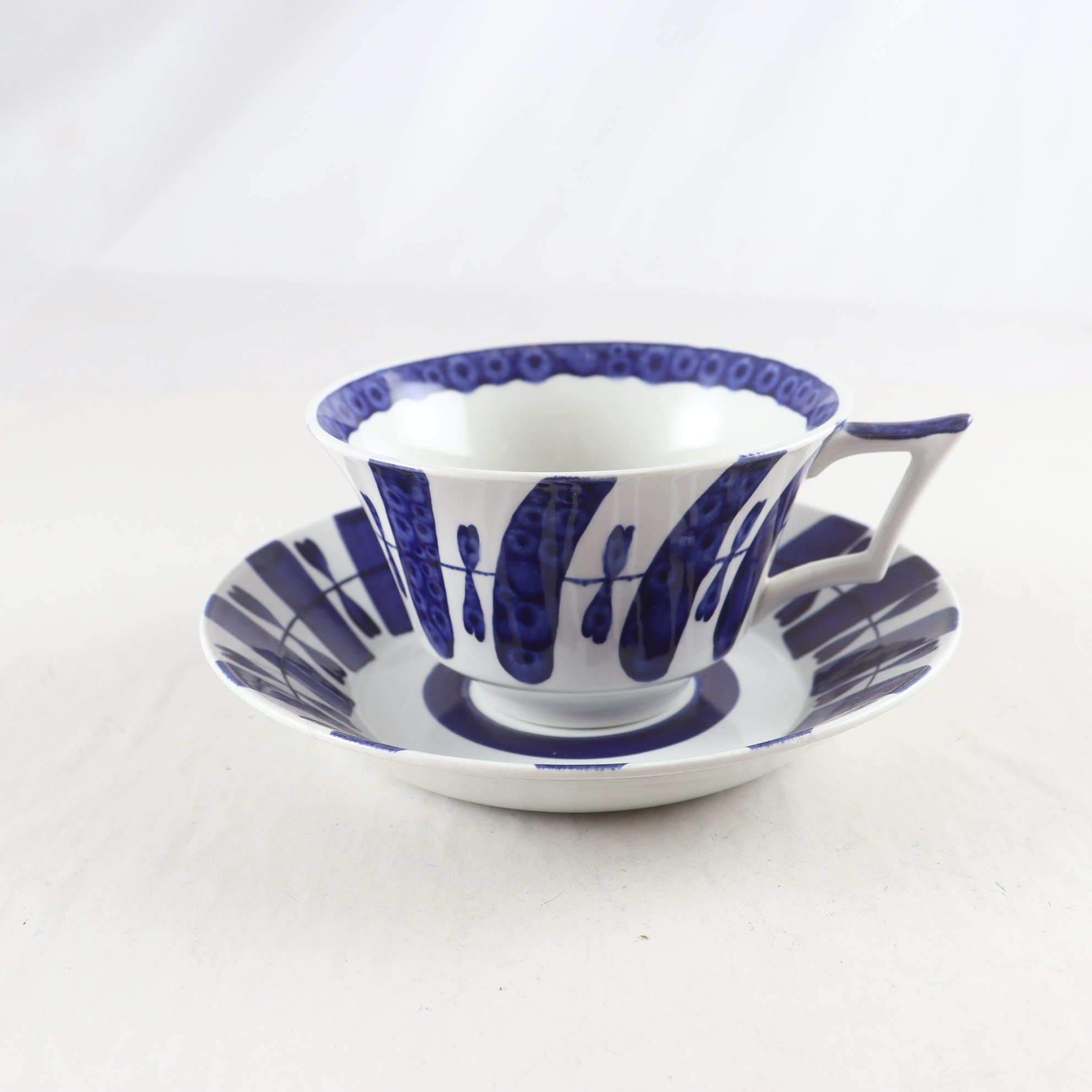 Tekopp med fat, Ursula Printz, Gustavsberg