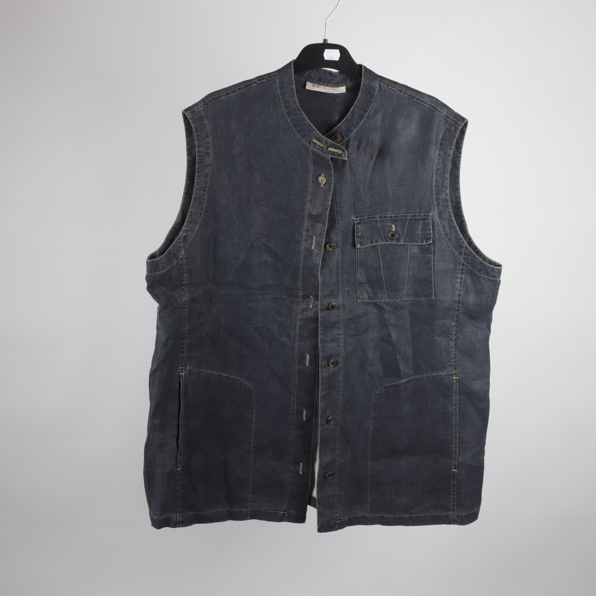 Linne, Elena Miro, blå, 100% lin, stl. 46F.