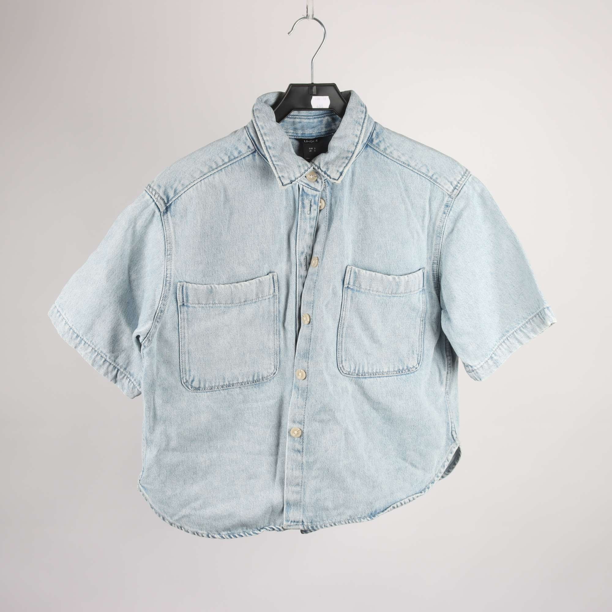 Jeansskjorta, Lindex, blå, stl. S.