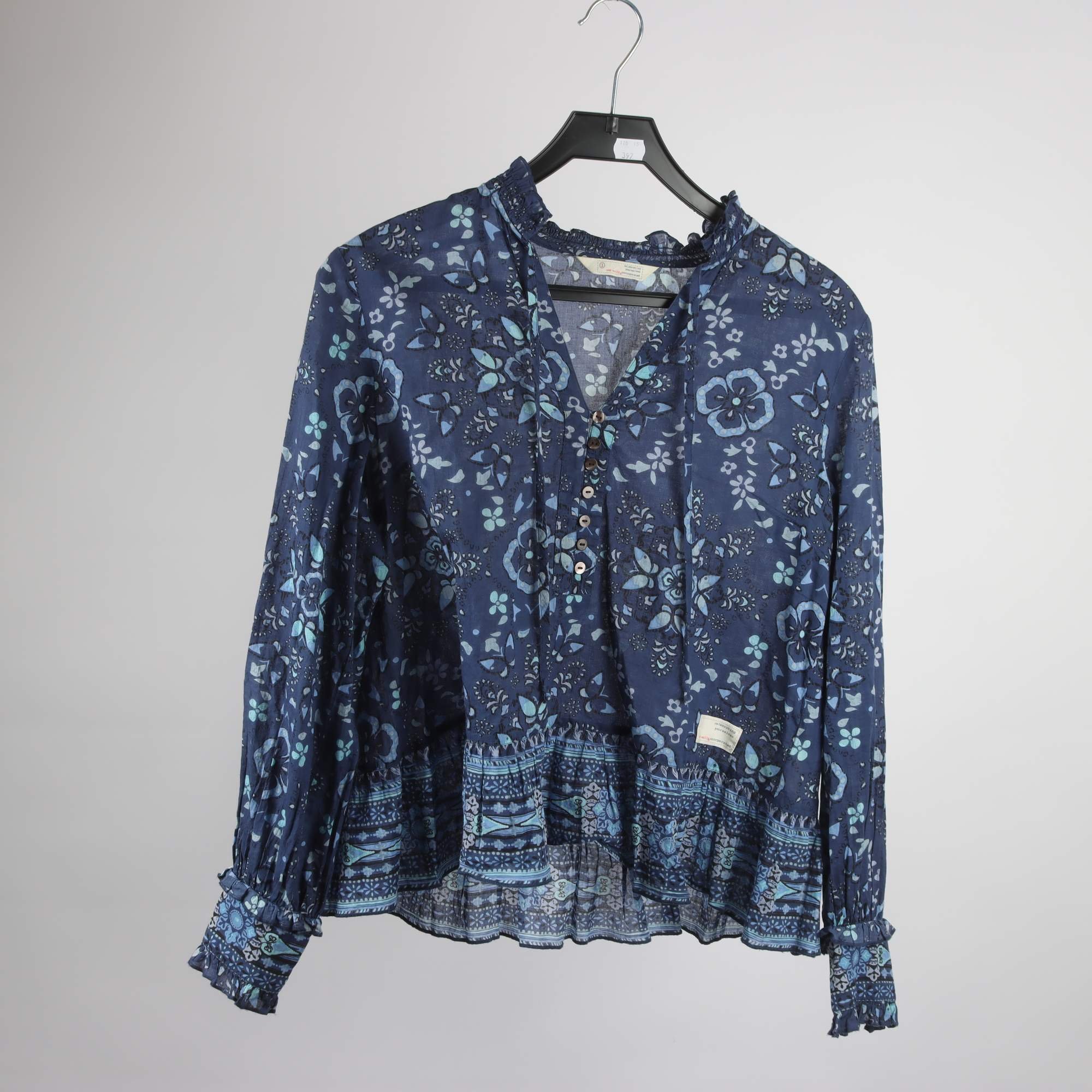Blus, Odd Molly, blå, mönstrad, stl. S.