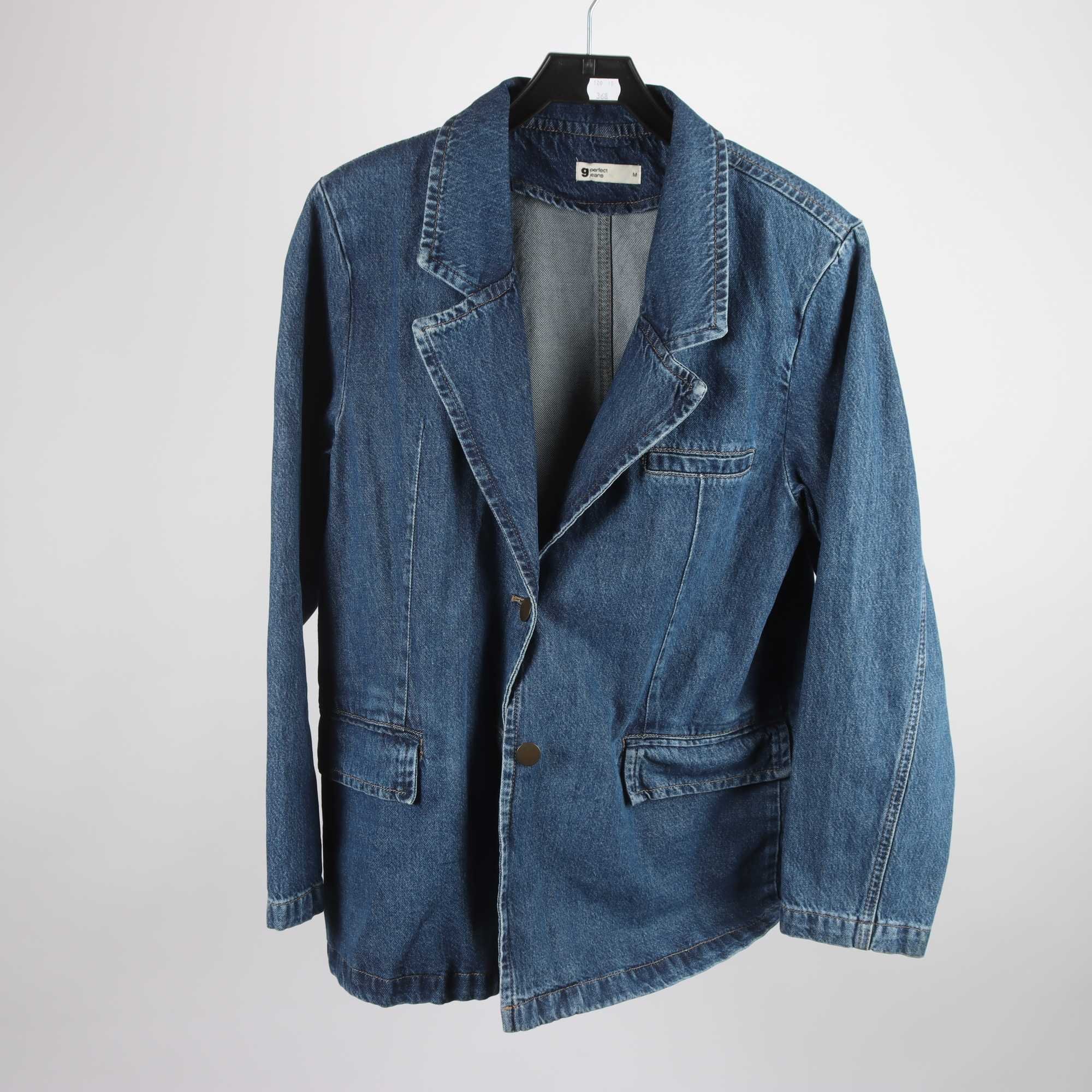 Jeanskavaj, Ginatricot, blå, stl. M.