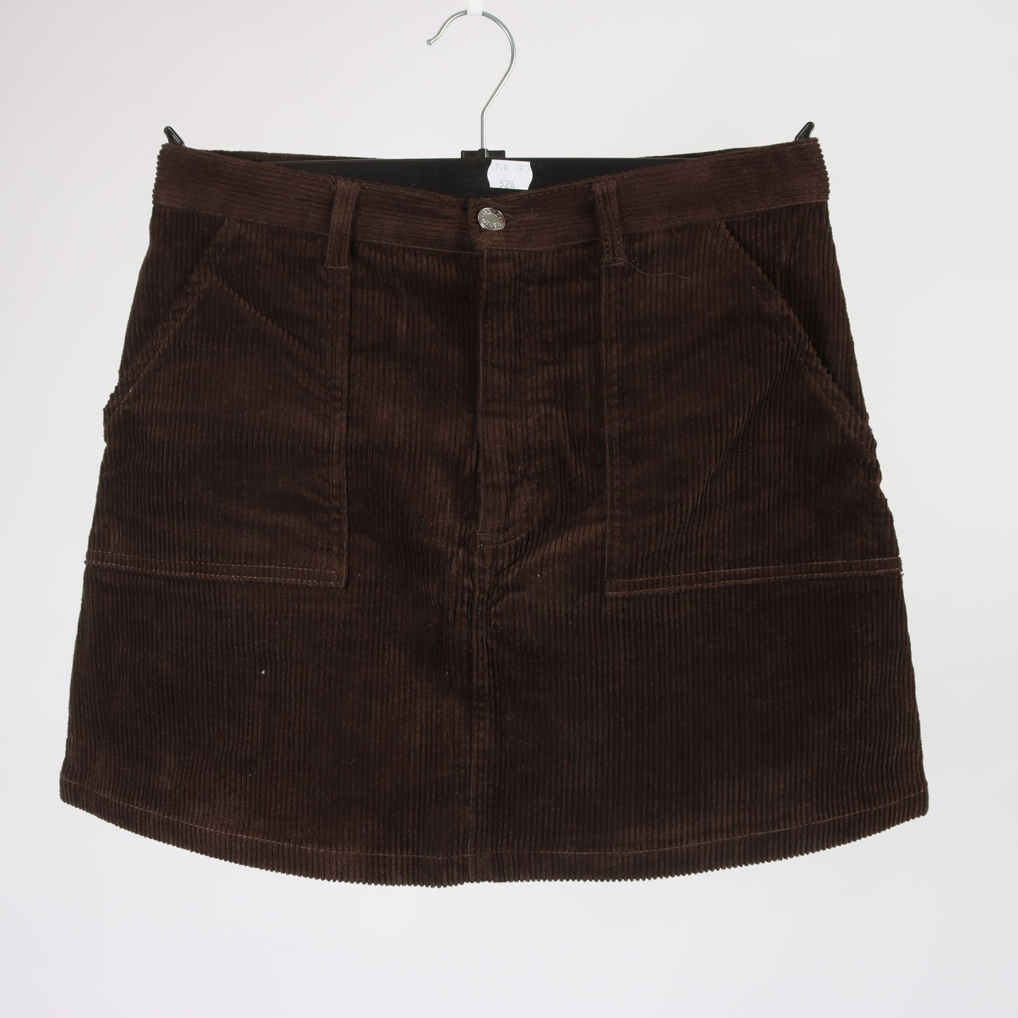 Kjol 2-pack, Monki, svart, brun, manchester, stl. 40