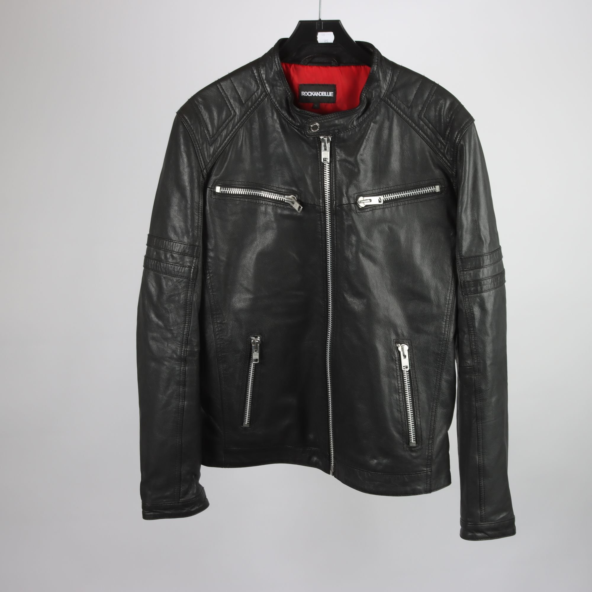 Skinnjacka, Rockandblue svart, stl. XL