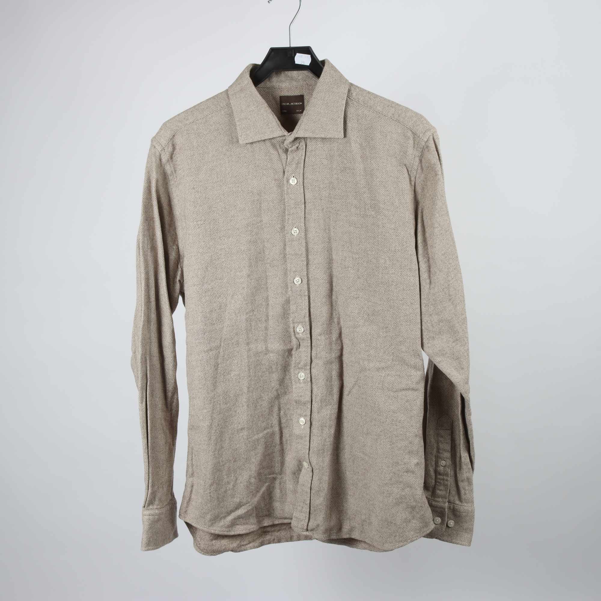 Skjorta, Oscar Jacobson, brun, stl. XL