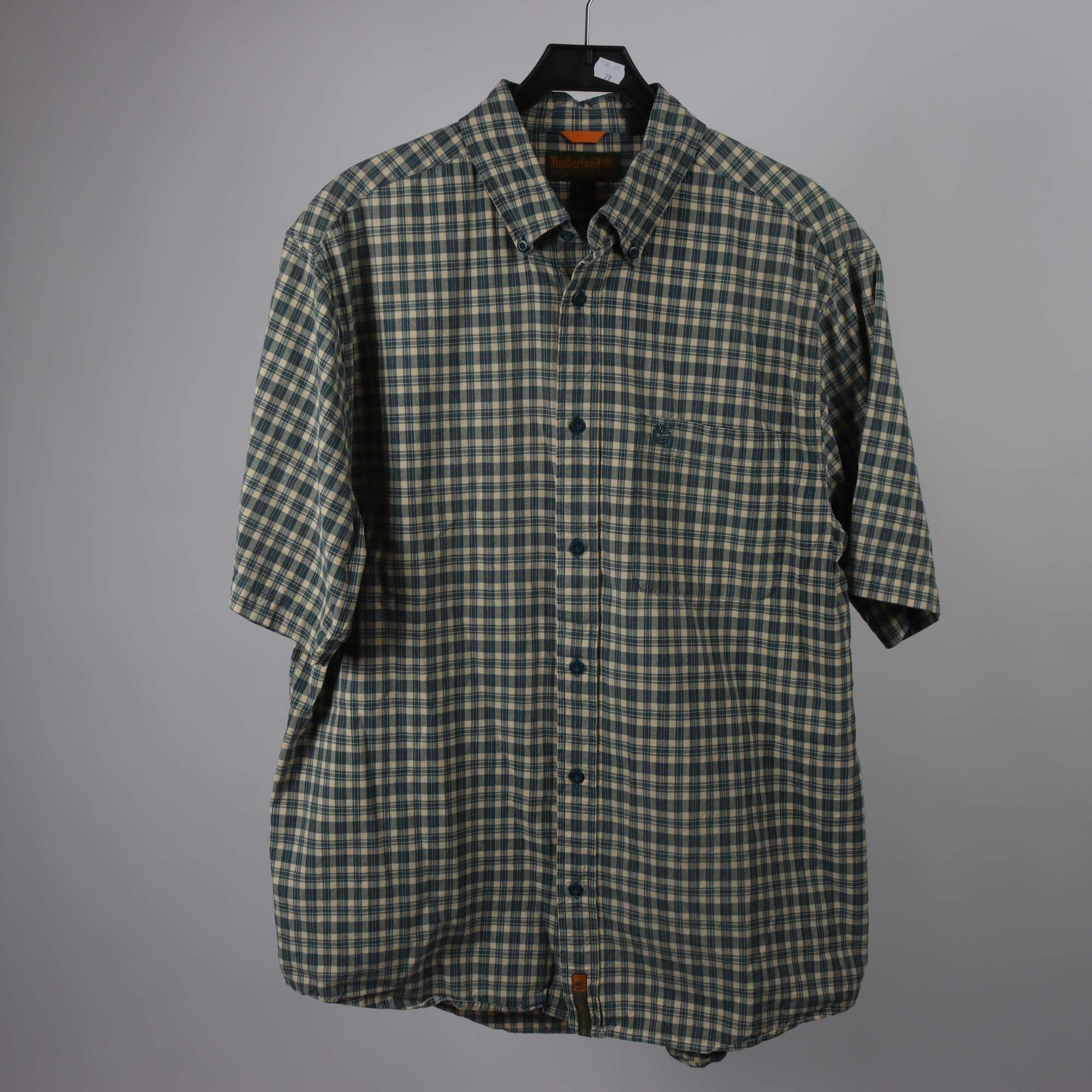 Skjorta, 2-pack, Timberland, grön, röd, rutig, stl. L