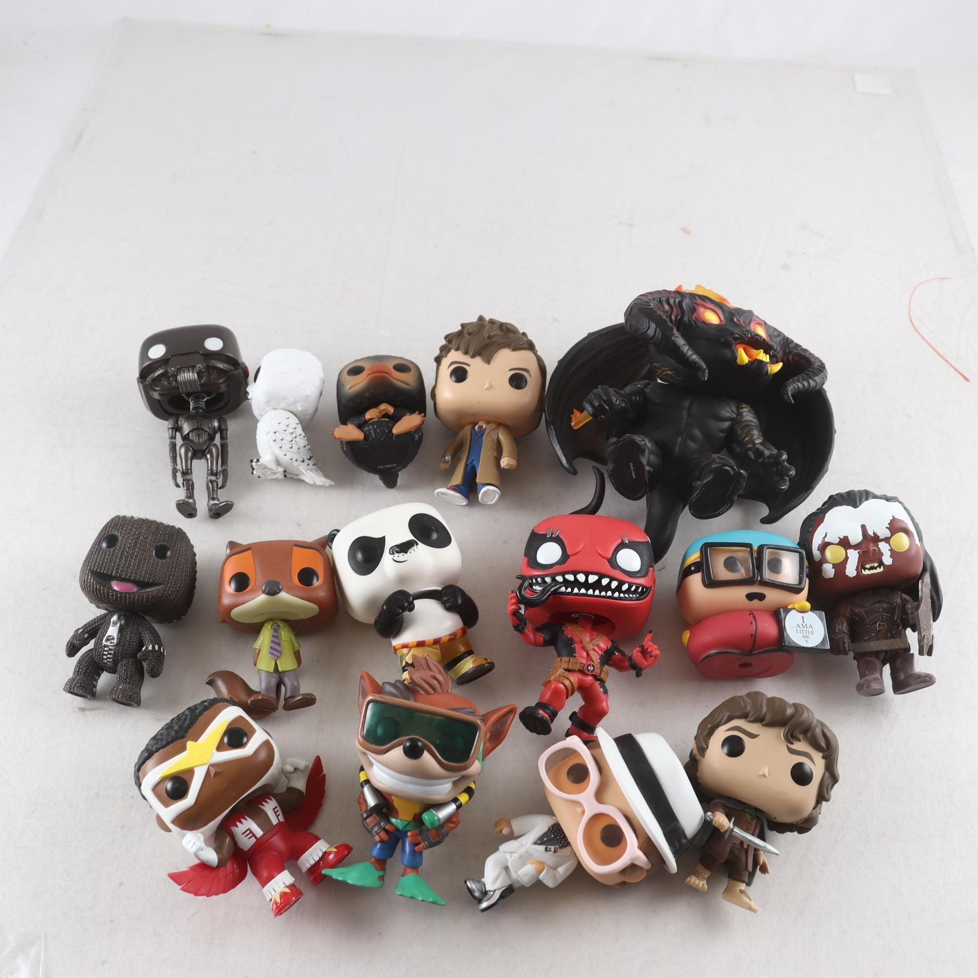 Figurer, Funko pop, blandat,bubbleheads.