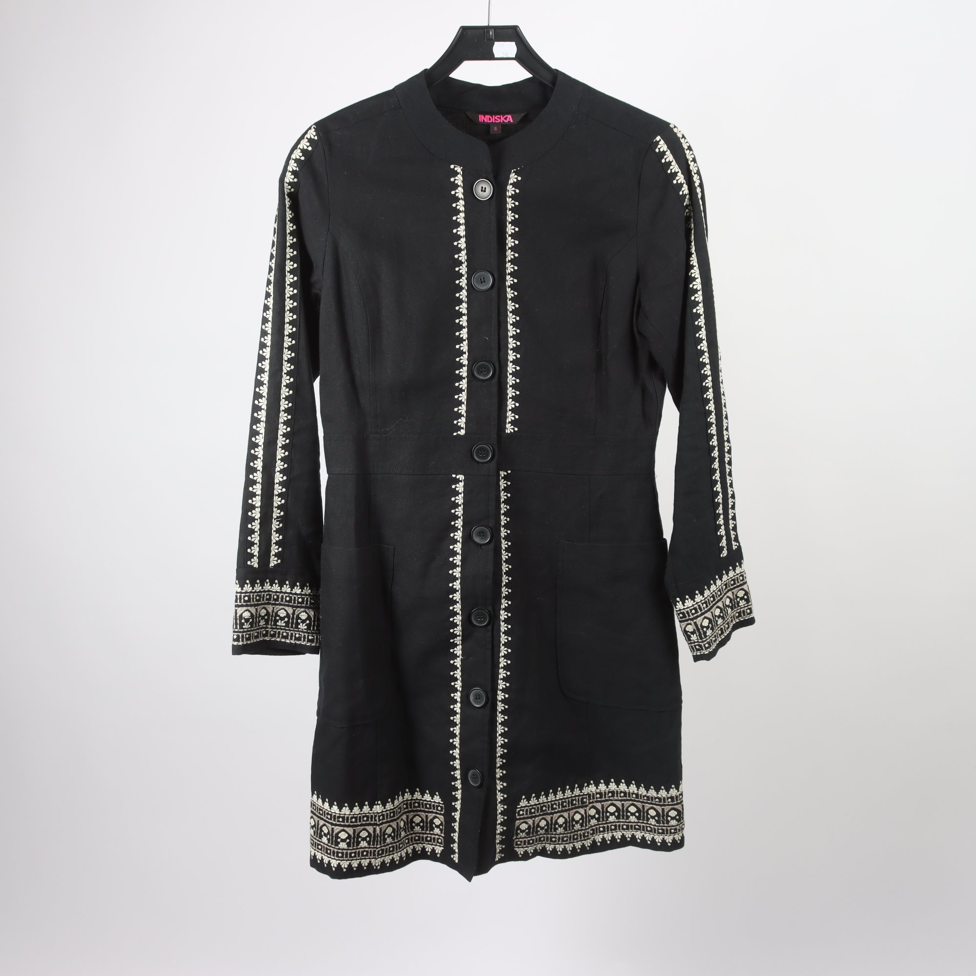 Kappa, Indiska, svart, vit, stl S